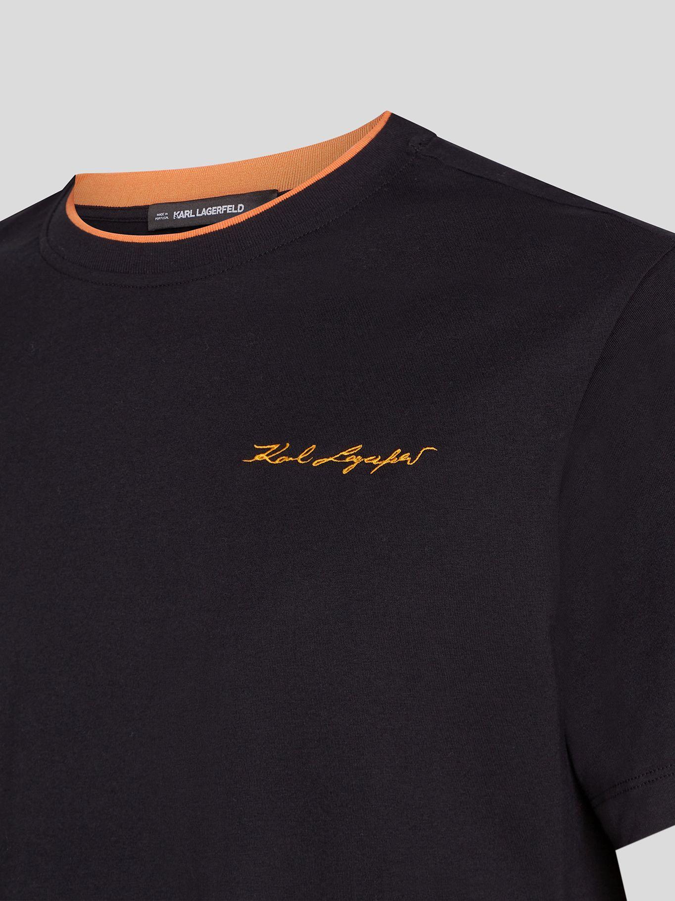 Polera con detalles en contraste Negro Karl Lagerfeld-2