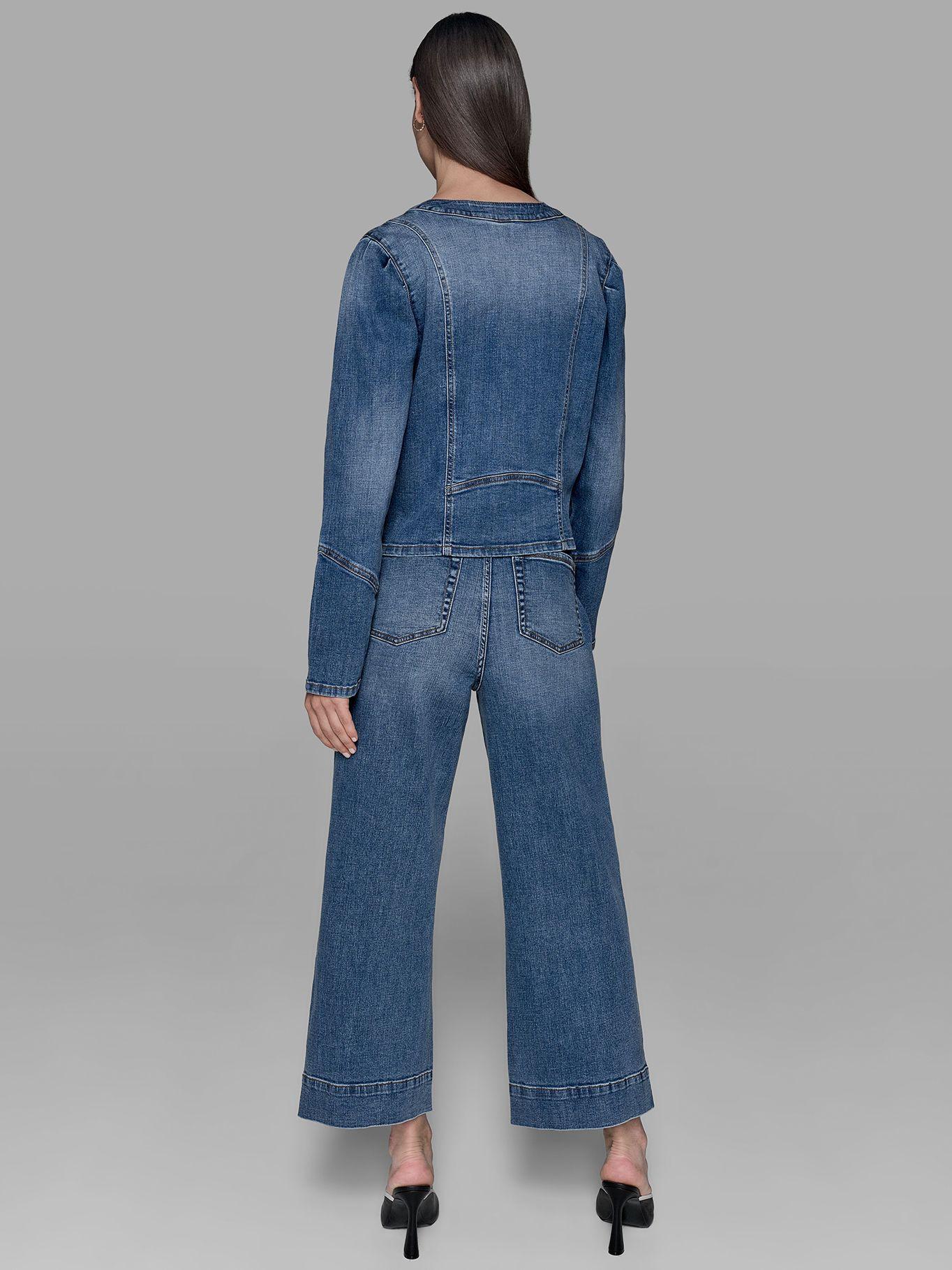 Chaqueta denim con cuello redondo Azul Karl Lagerfeld-2