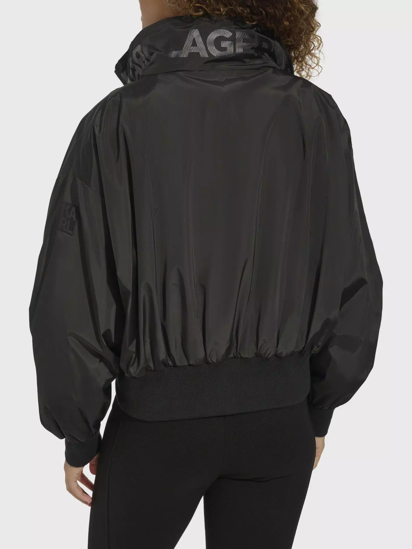 Chaqueta bomber y cuello con logo Negro Karl Lagerfeld-2