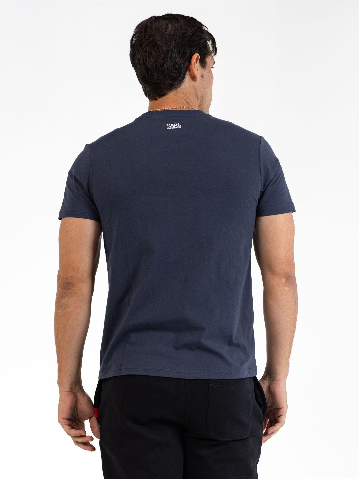 Polera con perfil de KARL Azul Karl Lagerfeld-3