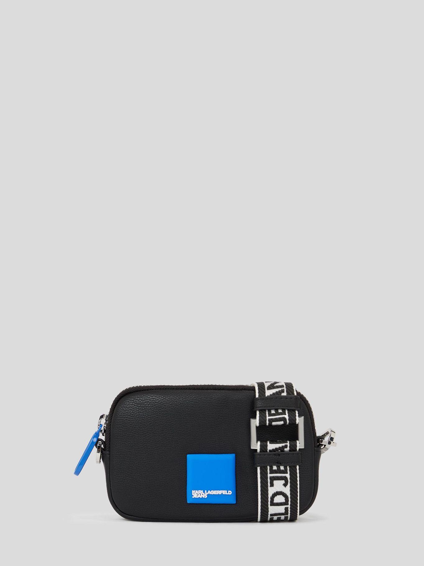 Cartera cruzada con logo en caja Negro Karl Lagerfeld-0