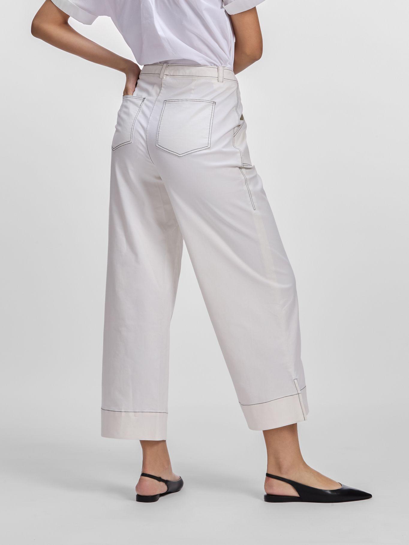 Pantalón ancho y talle alto Negro Karl Lagerfeld-2