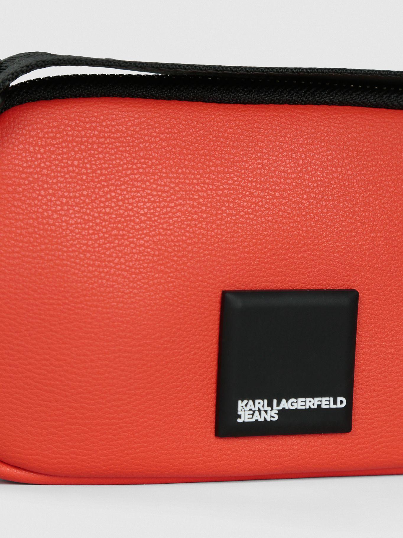 Cartera mini con logo en caja Naranja Karl Lagerfeld-3