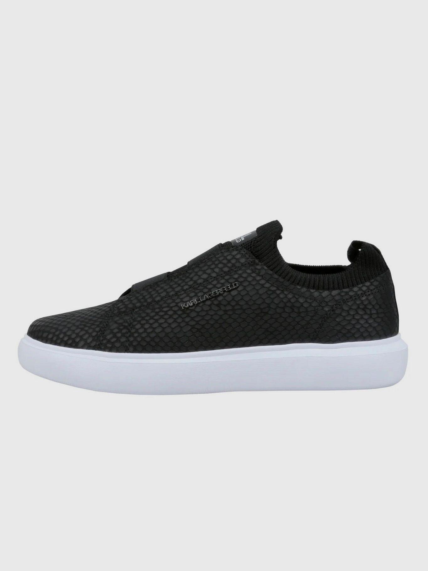 Zapatilla laceles estampado reptil Negro Karl Lagerfeld-4