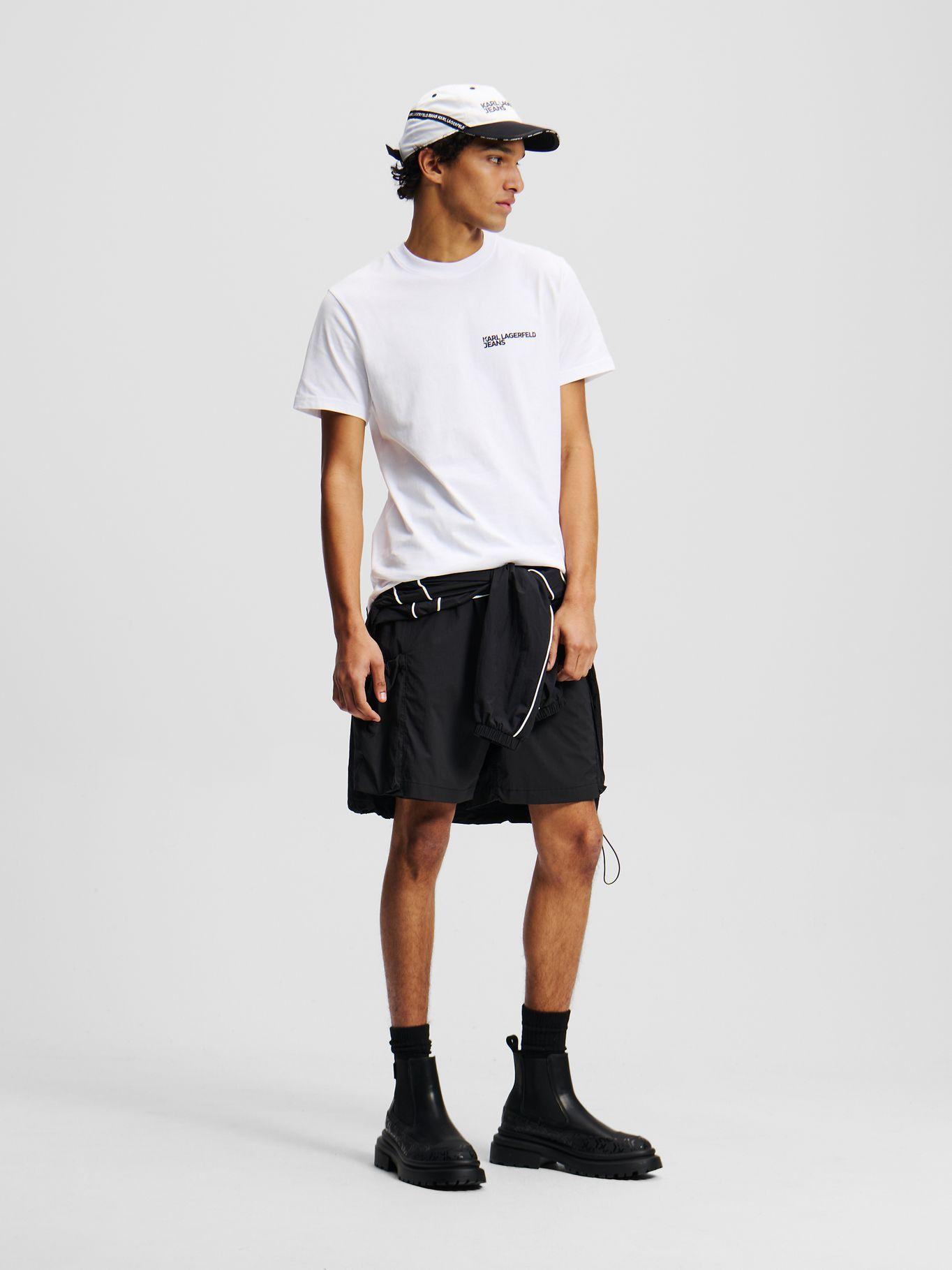 Polera slim con logtipo Blanco Karl Lagerfeld-1