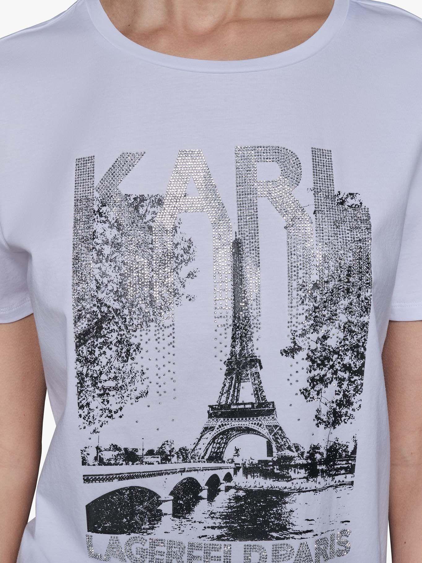 Polera de manga corta Karl Eiffel Gris Karl Lagerfeld-4