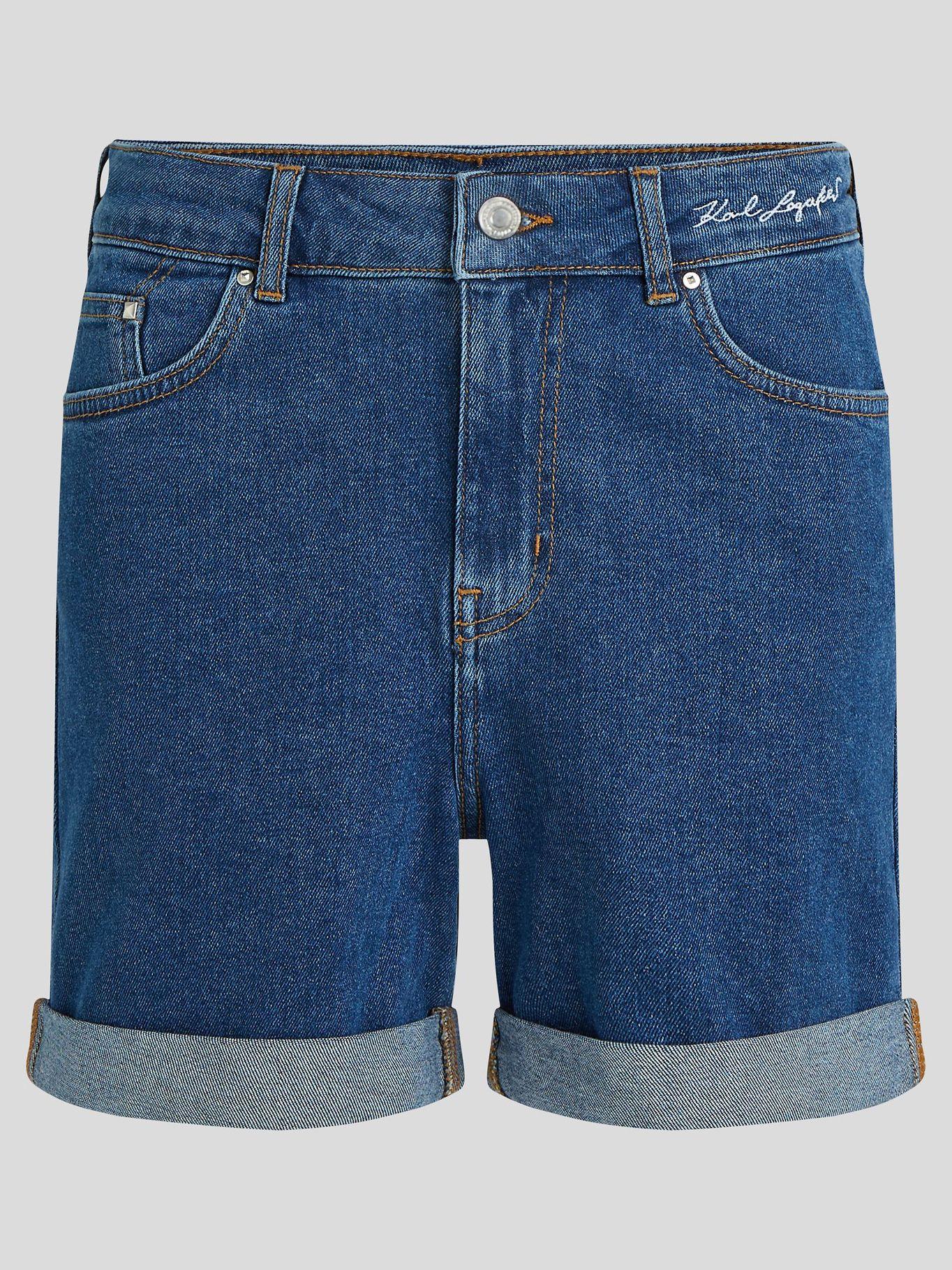 Short denim relaxed Azul Karl Lagerfeld-0