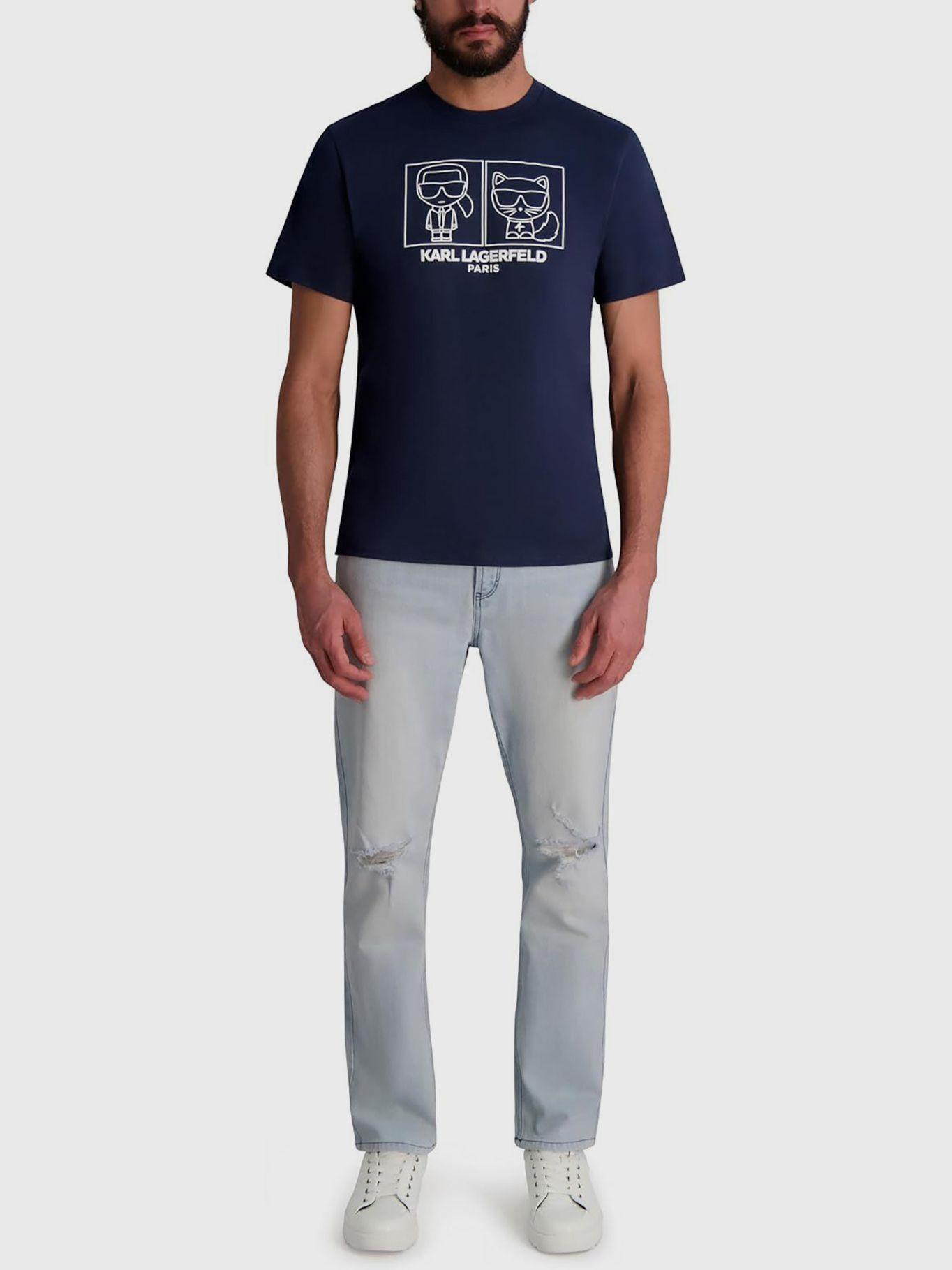 Polera estampado Karl Choupette Negro Karl Lagerfeld-3