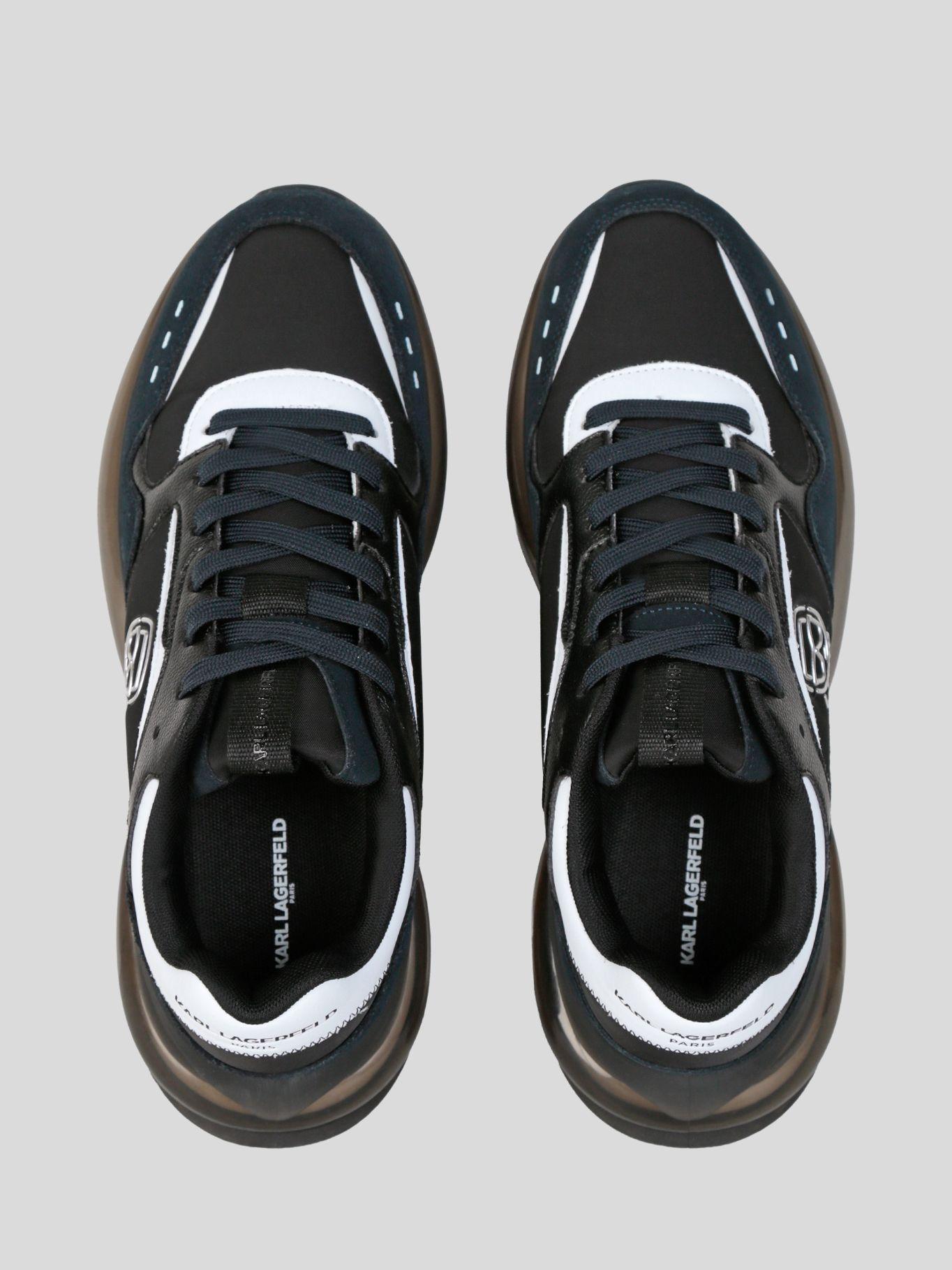 Zapatillas deportiva con logo en perfil lateral Azul-3