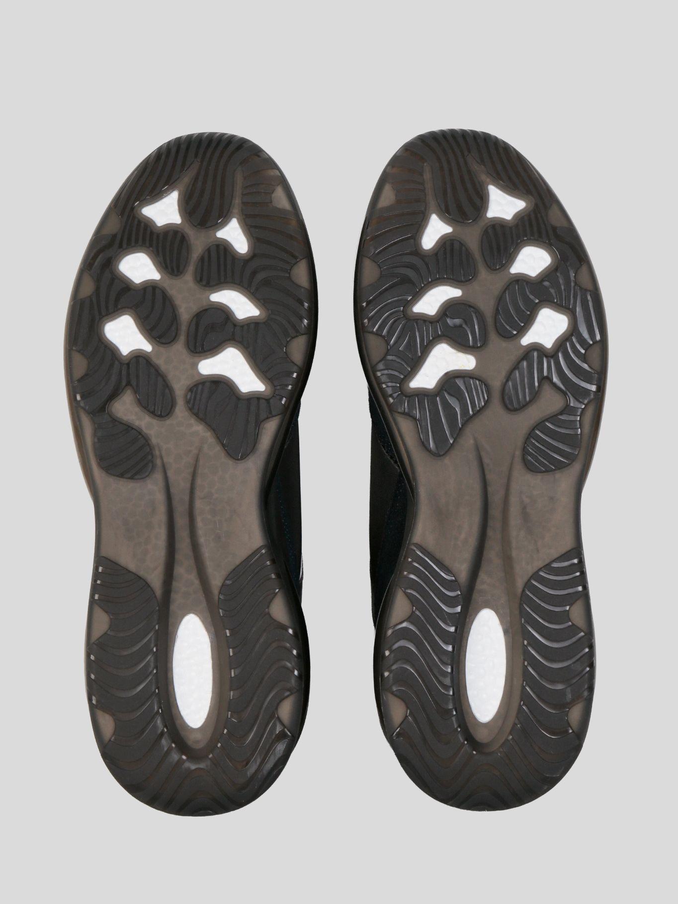 Zapatillas deportiva con logo en perfil lateral Azul-4