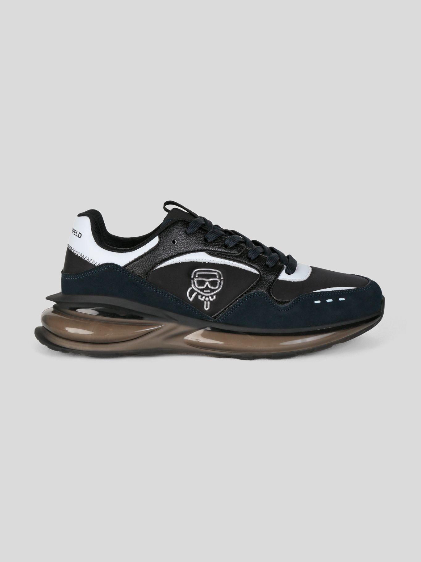 Zapatillas deportiva con logo en perfil lateral Azul-5