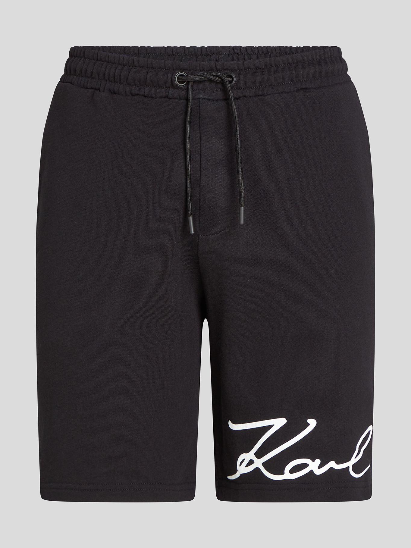 Short con diseño de firma Negro Karl Lagerfeld-0