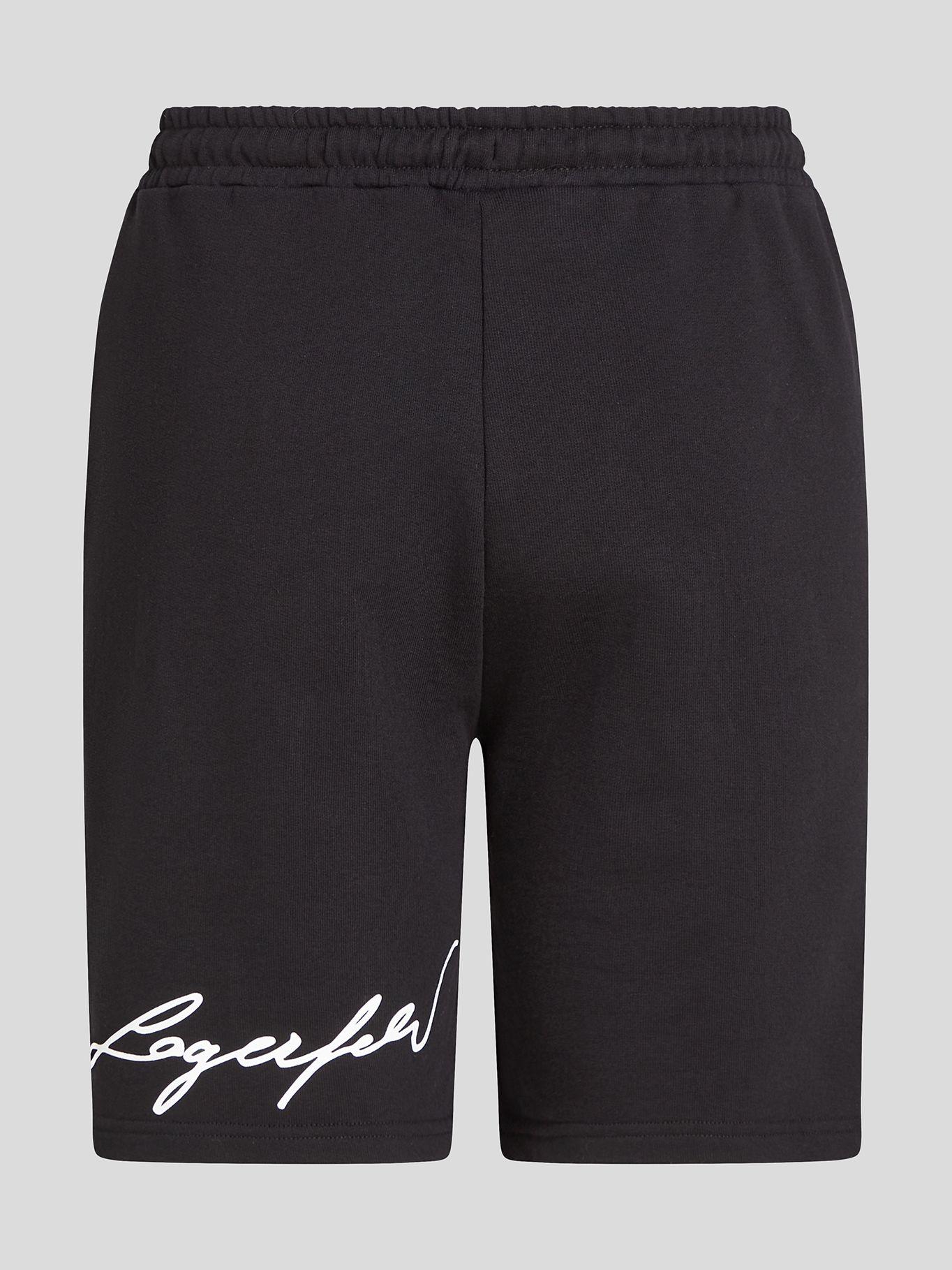 Short con diseño de firma Negro Karl Lagerfeld-1