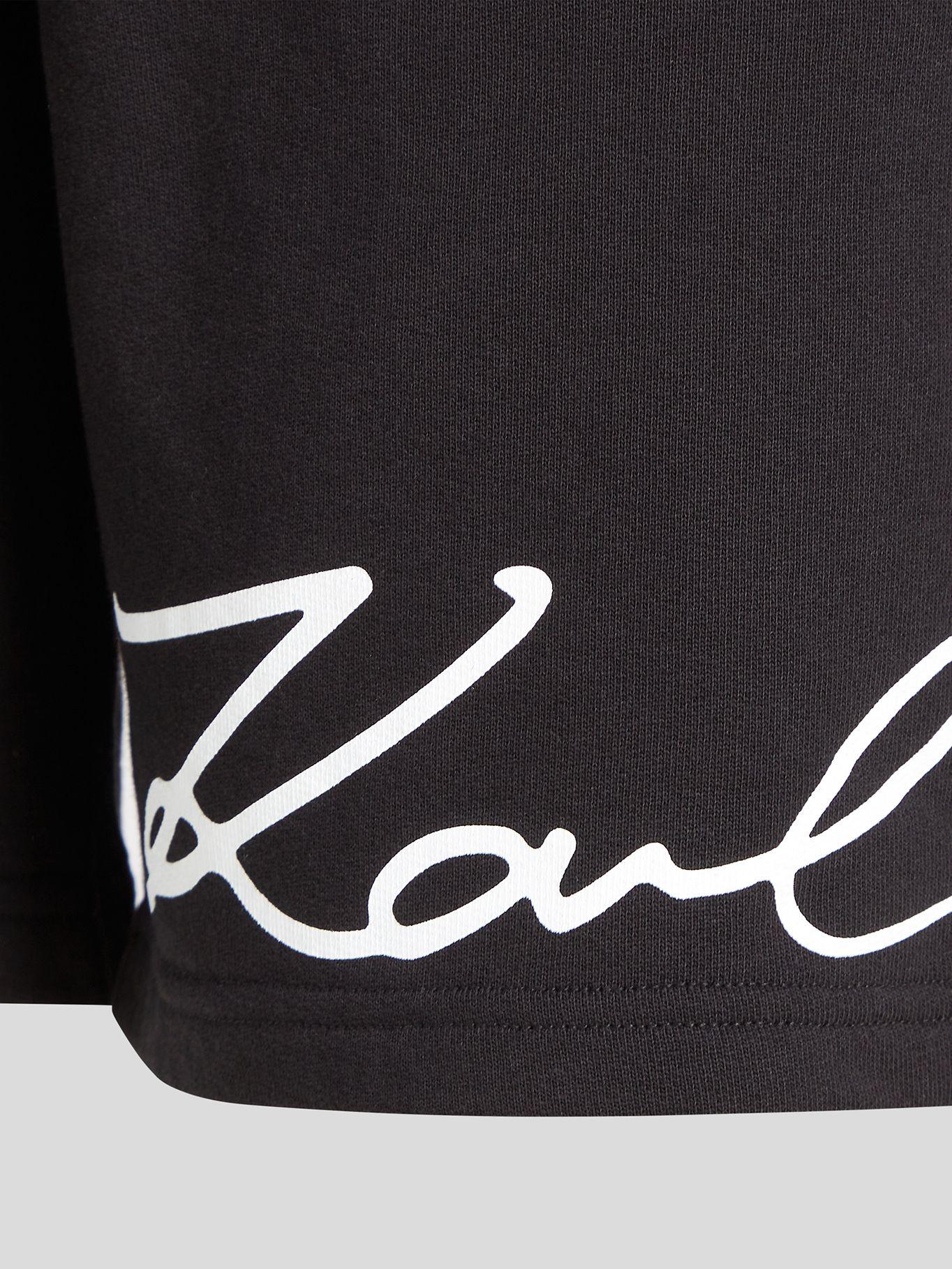 Short con diseño de firma Negro Karl Lagerfeld-2