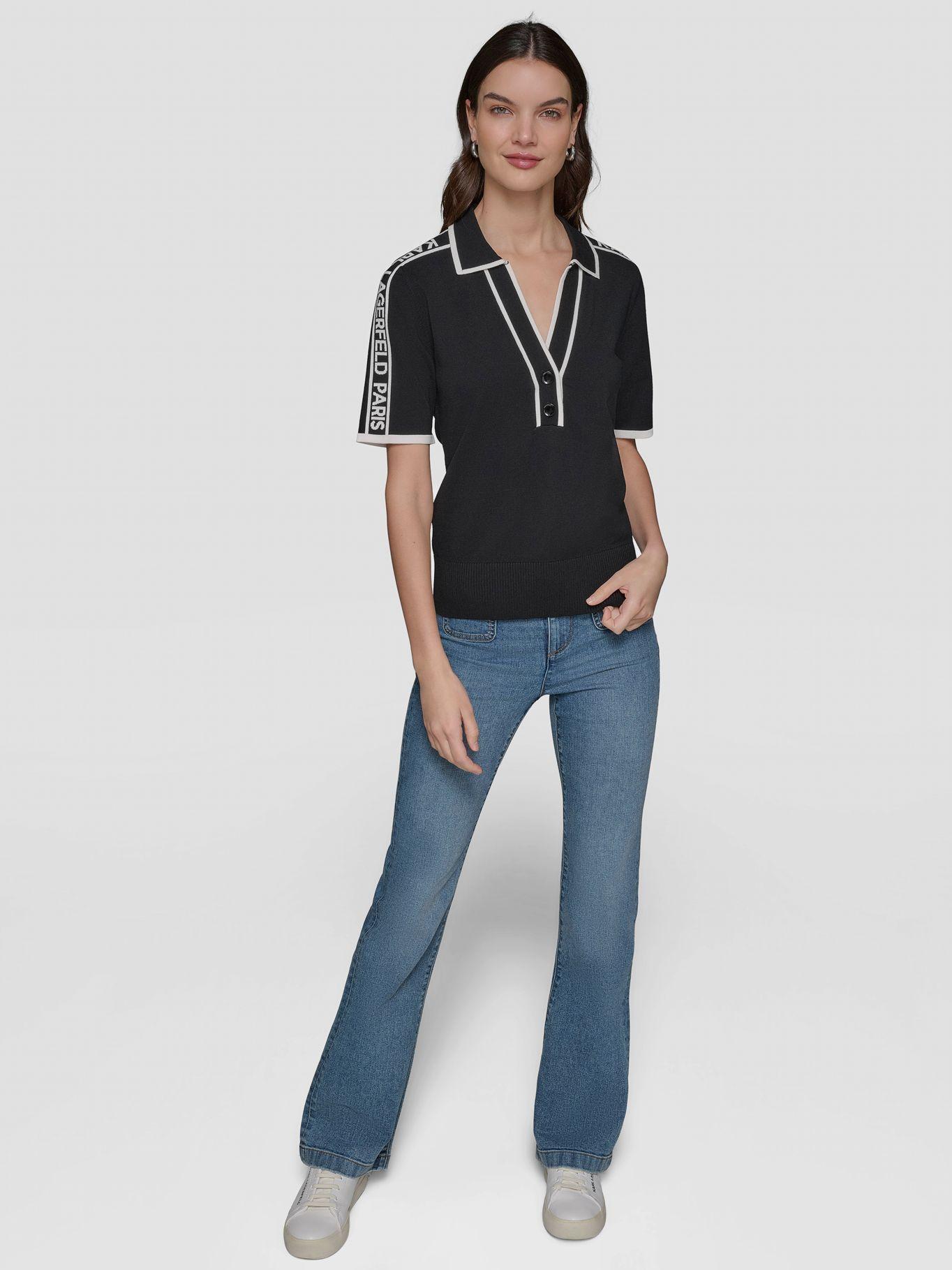 Sweater tipo polo con logotipo-1