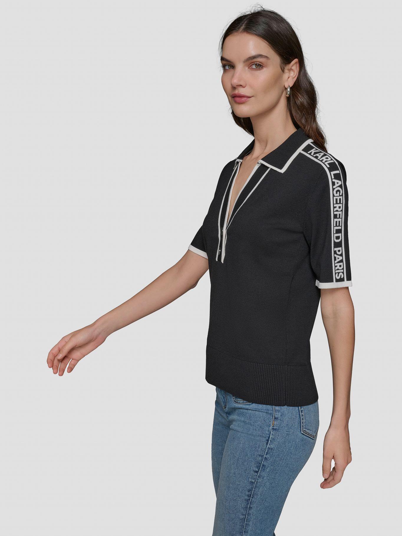 Sweater tipo polo con logotipo-3