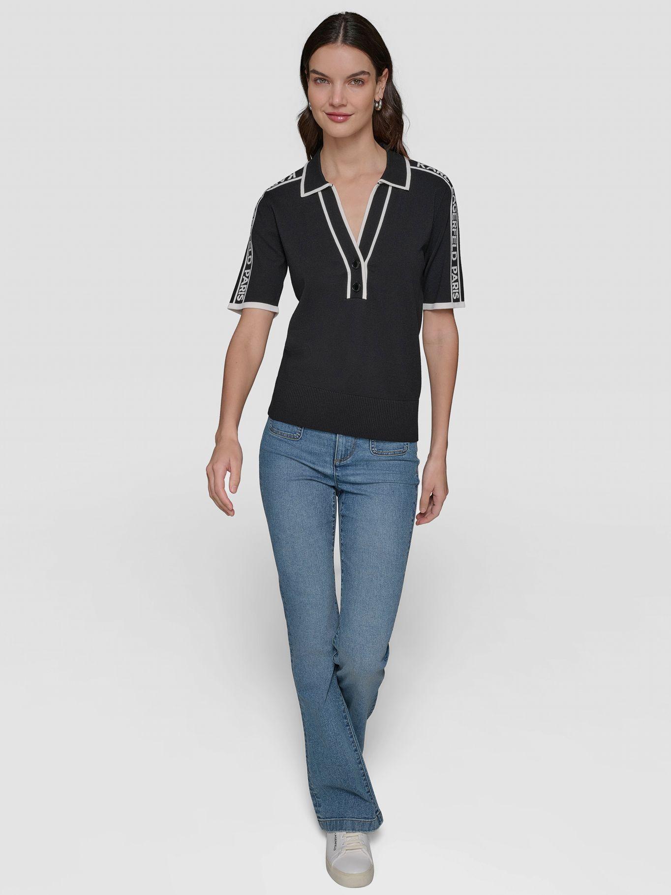 Sweater tipo polo con logotipo-4
