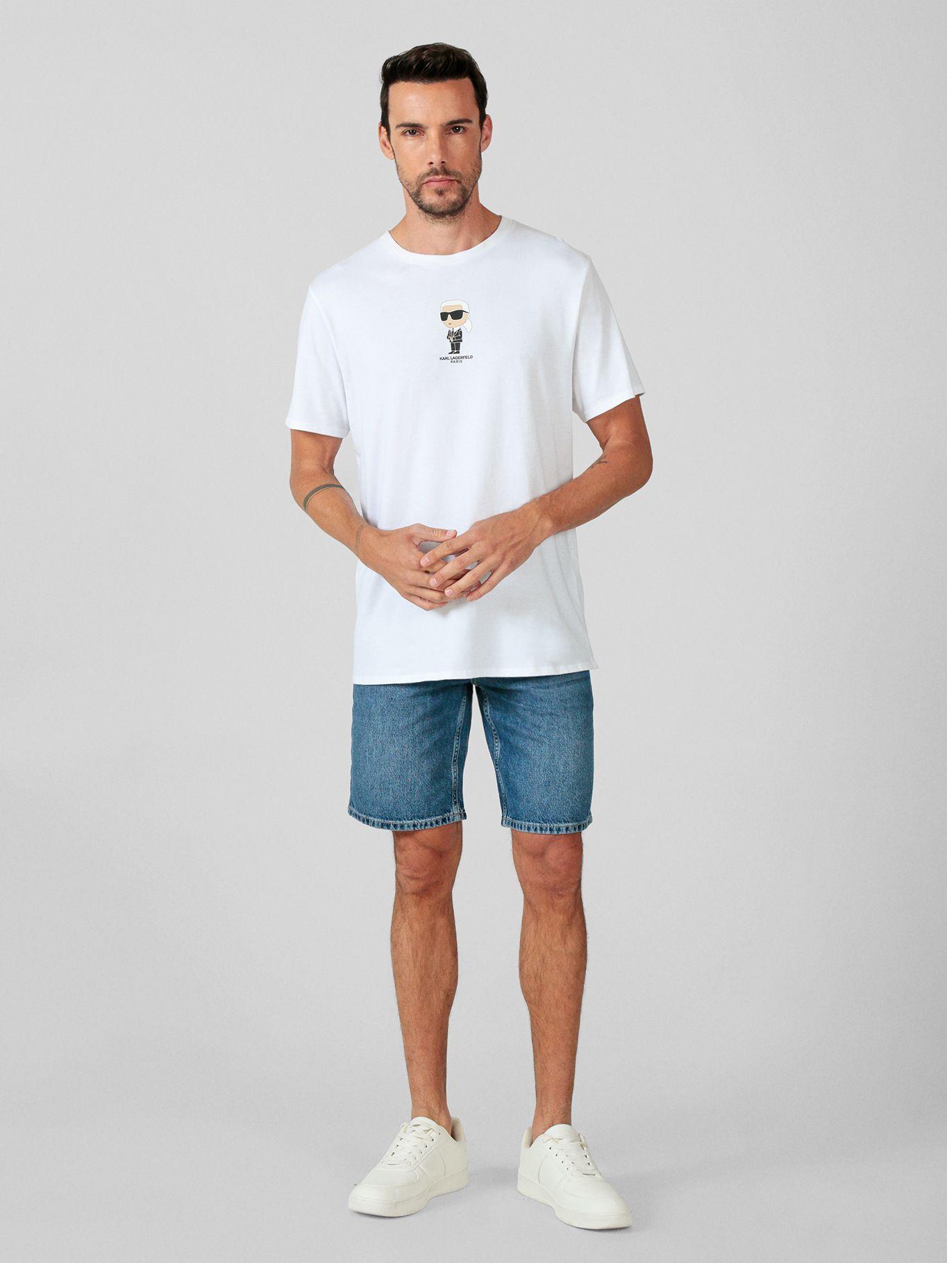 Polera gráfico afelpado de Karl Blanco Karl Lagerfeld-1