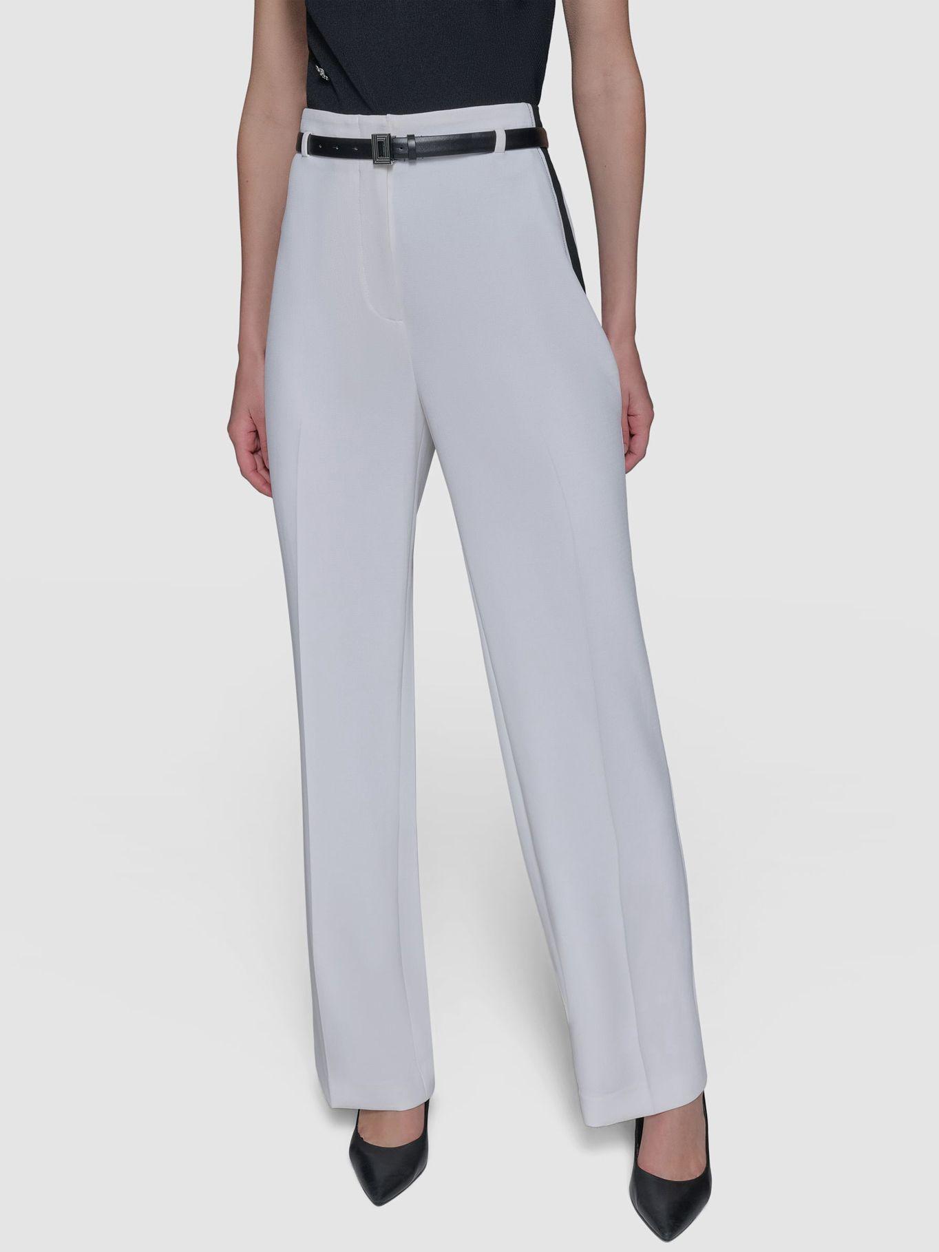 Pantalón pierna ancha contraste Blanco Karl Lagerfeld-0
