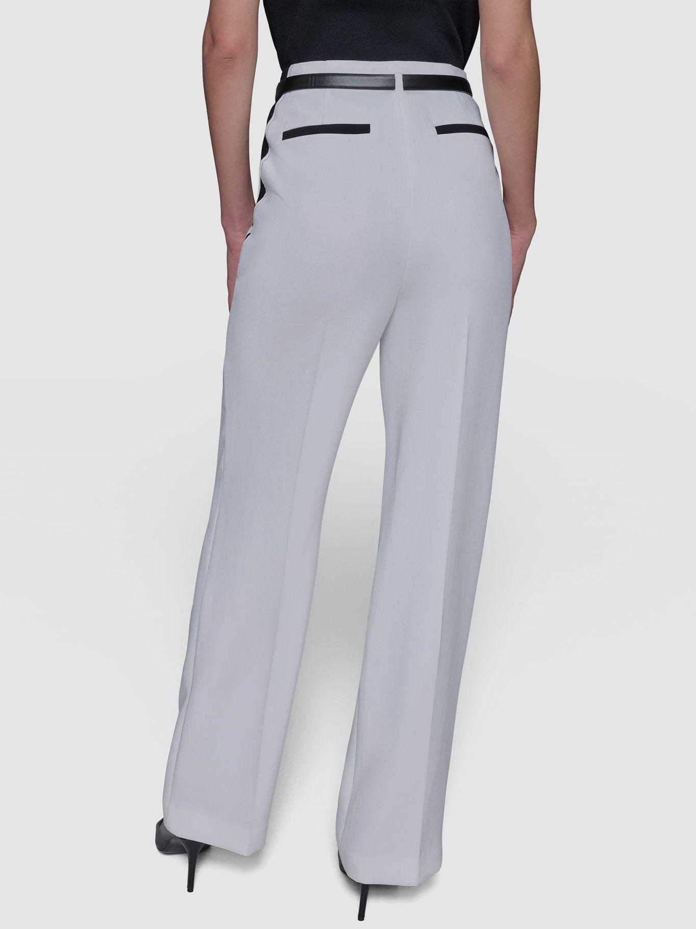 Pantalón pierna ancha contraste Blanco Karl Lagerfeld-3