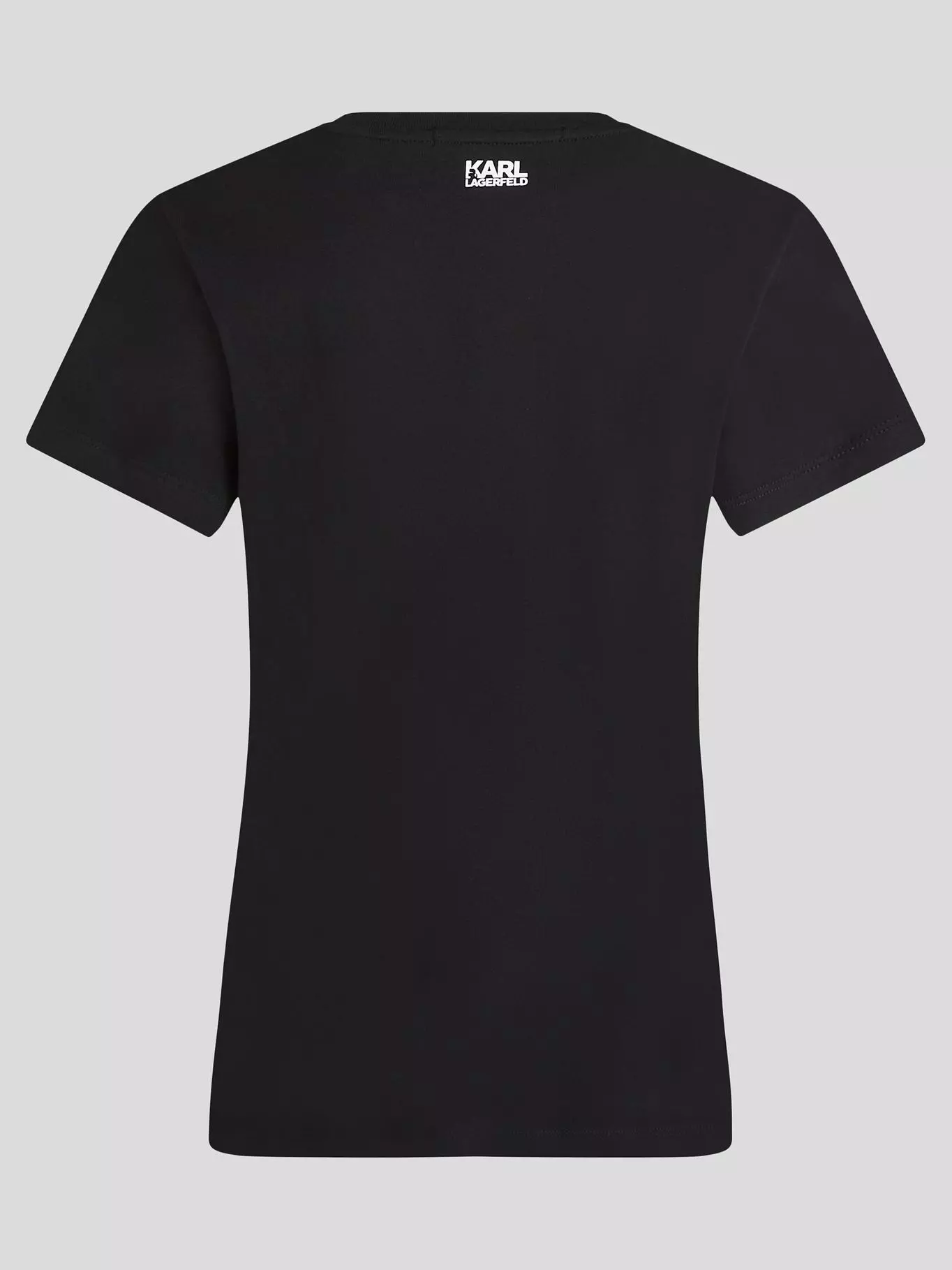 Polera con logotipo boucle Negro Karl Lagerfeld-1