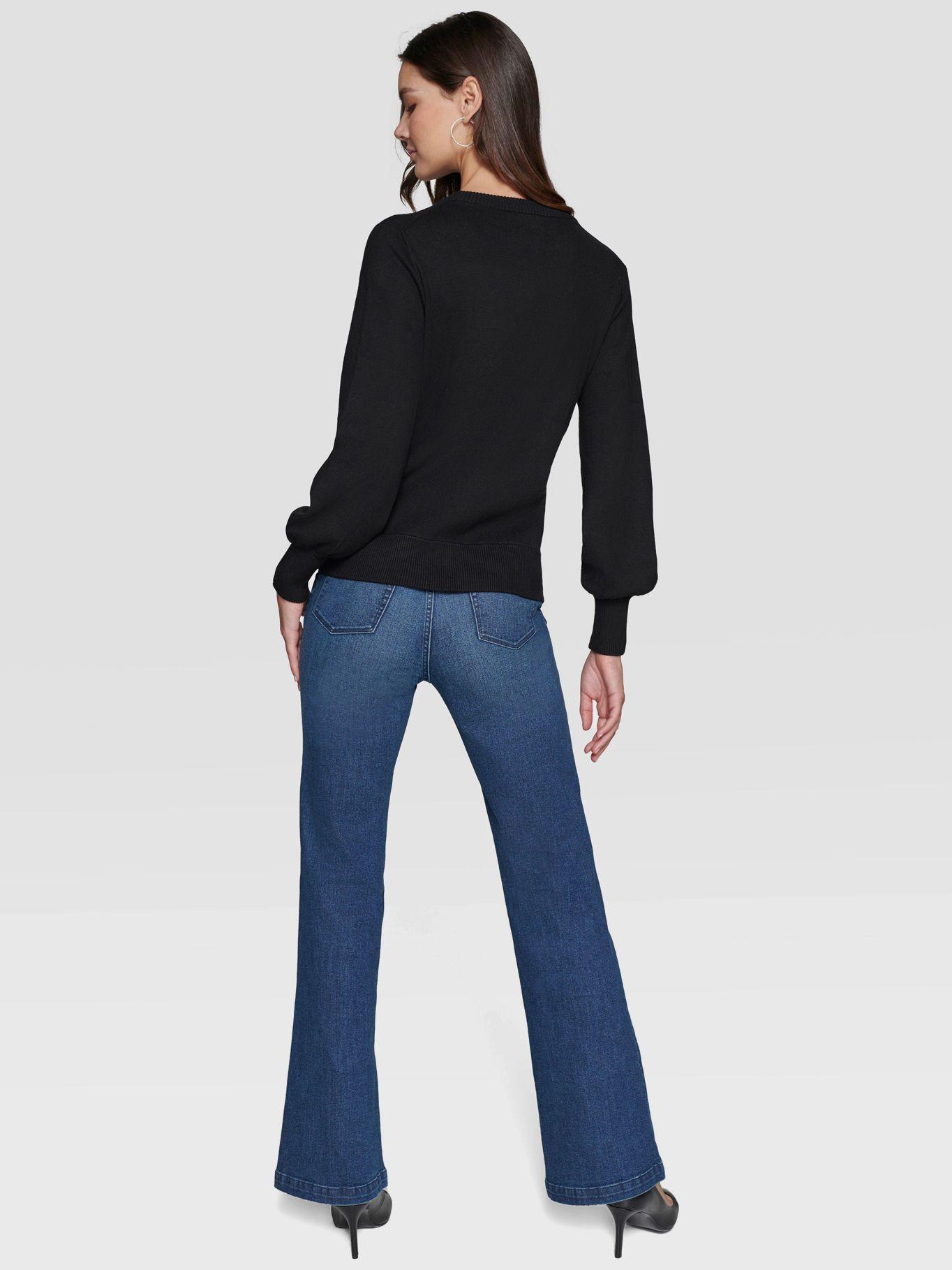Sweater con adorno de perlas-3