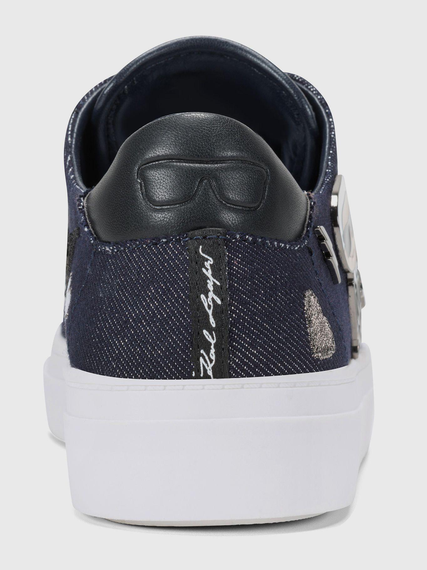 Zapatillas de corte bajo cate pins Azul Karl Lagerfeld-1