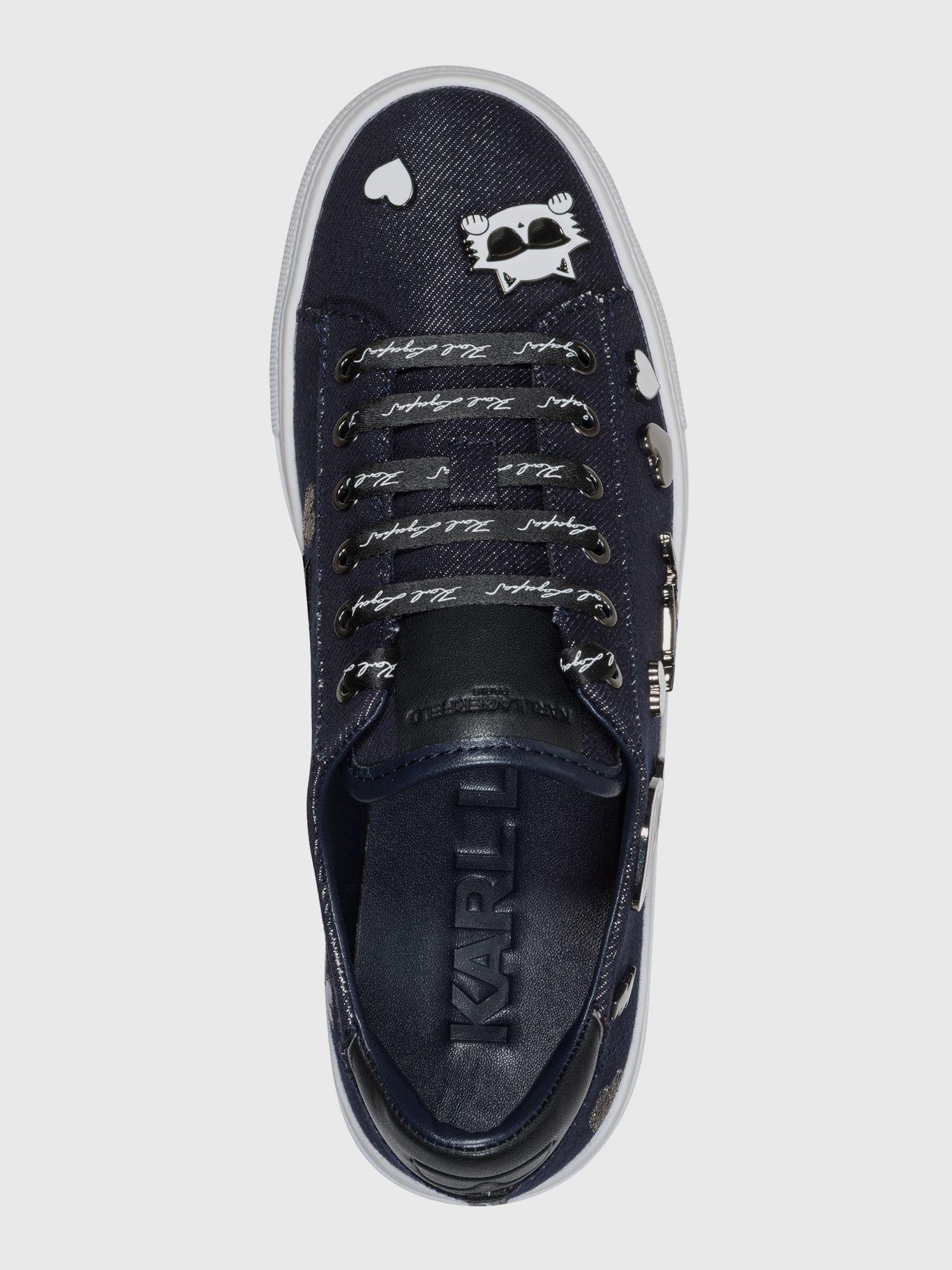 Zapatillas de corte bajo cate pins Azul Karl Lagerfeld-4