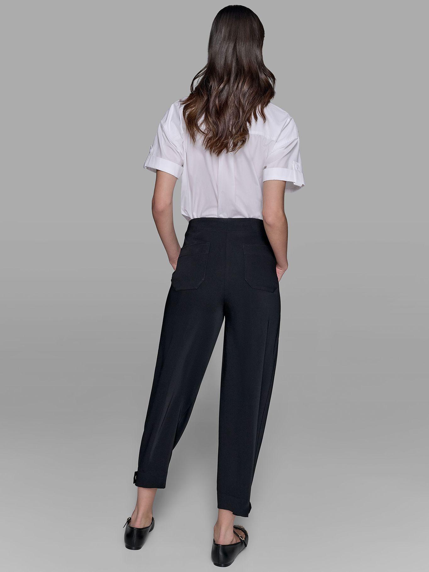 Pantalón con detalles en el bajo Negro Karl Lagerfeld-2