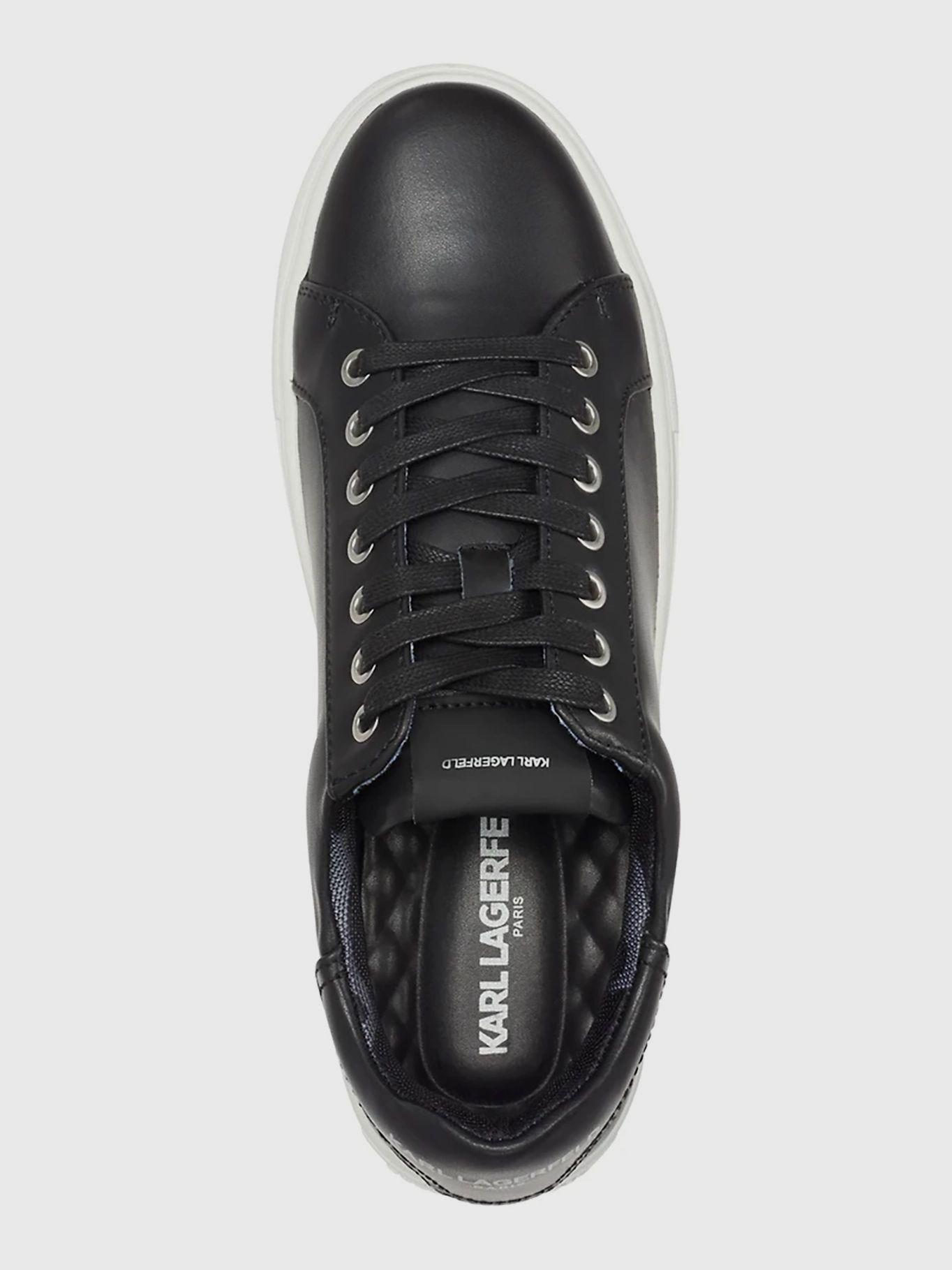 Zapatillas de cuero suela dentada Negro Karl Lagerfeld-2