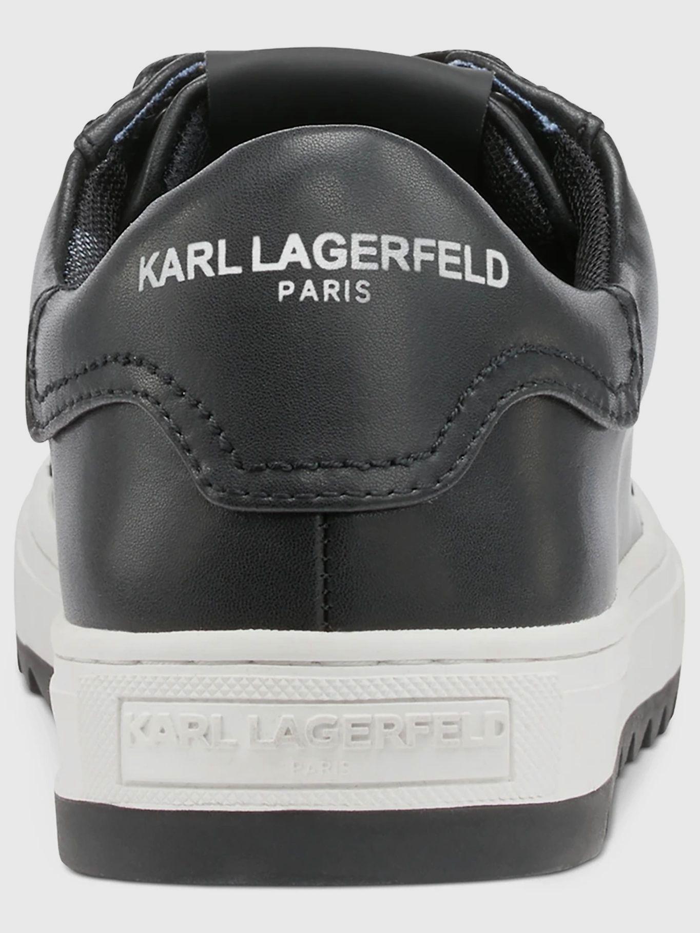 Zapatillas de cuero suela dentada Negro Karl Lagerfeld-3