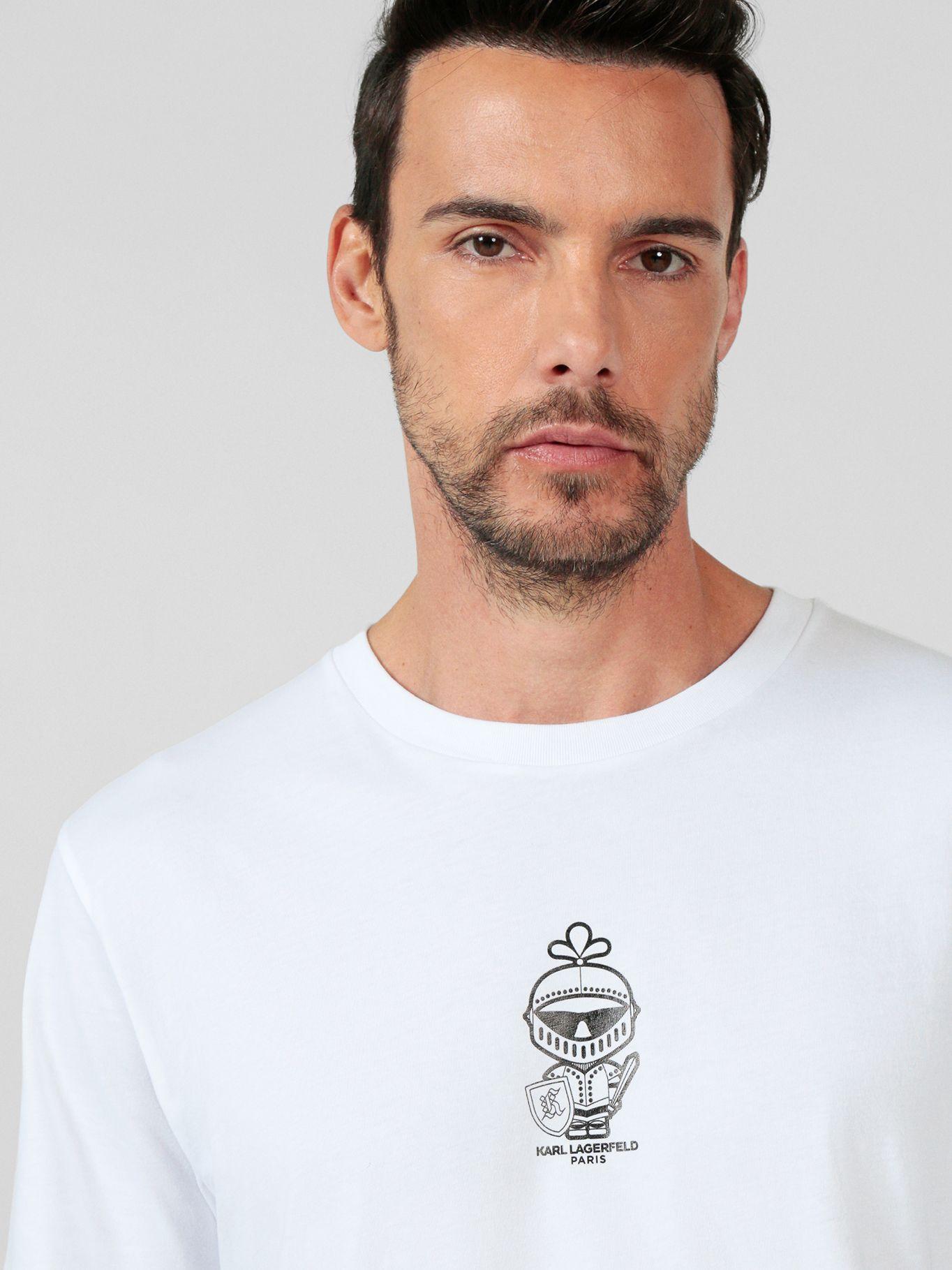 Polera con logo Karl Amour Blanco Karl Lagerfeld-4