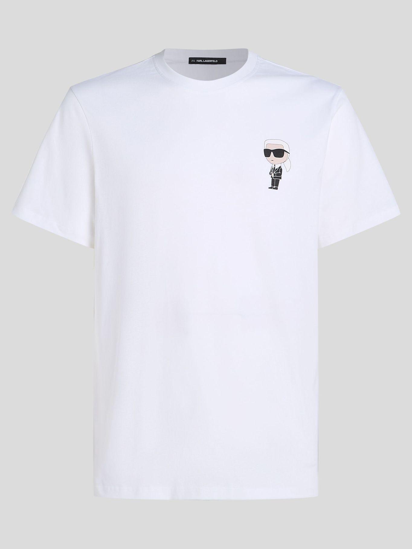 Polera ikon karl Blanco Karl Lagerfeld-0