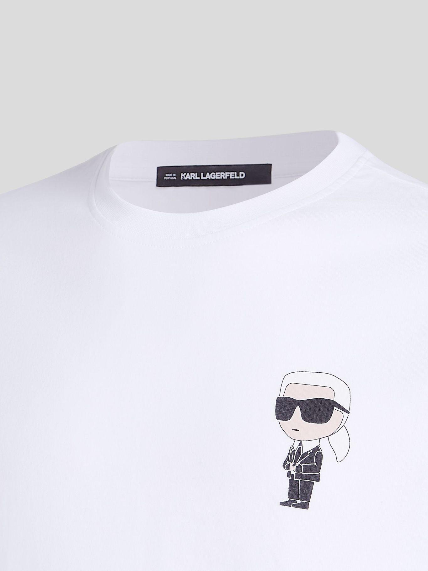 Polera ikon karl Blanco Karl Lagerfeld-2