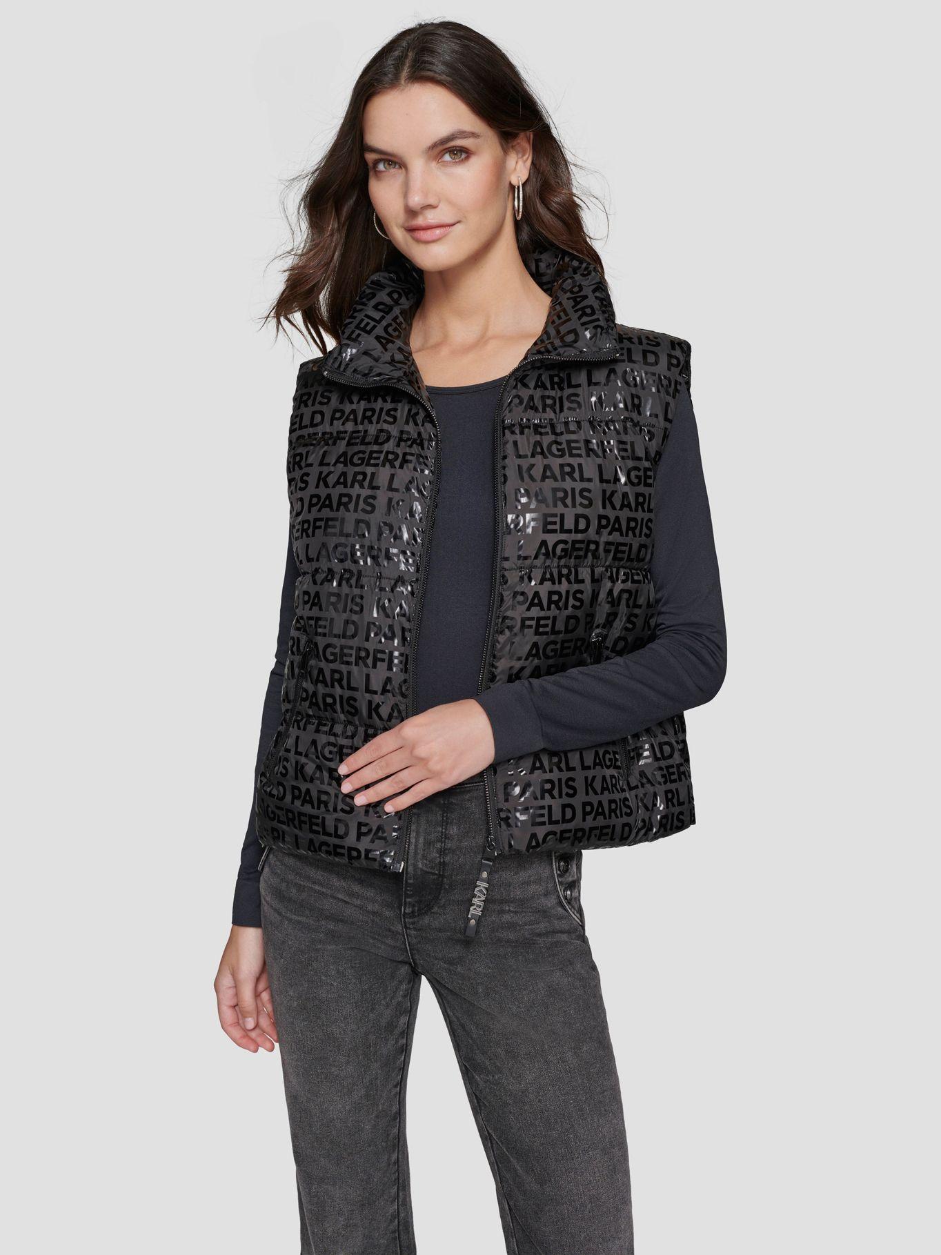 Chaleco acolchado con logo tonal-0