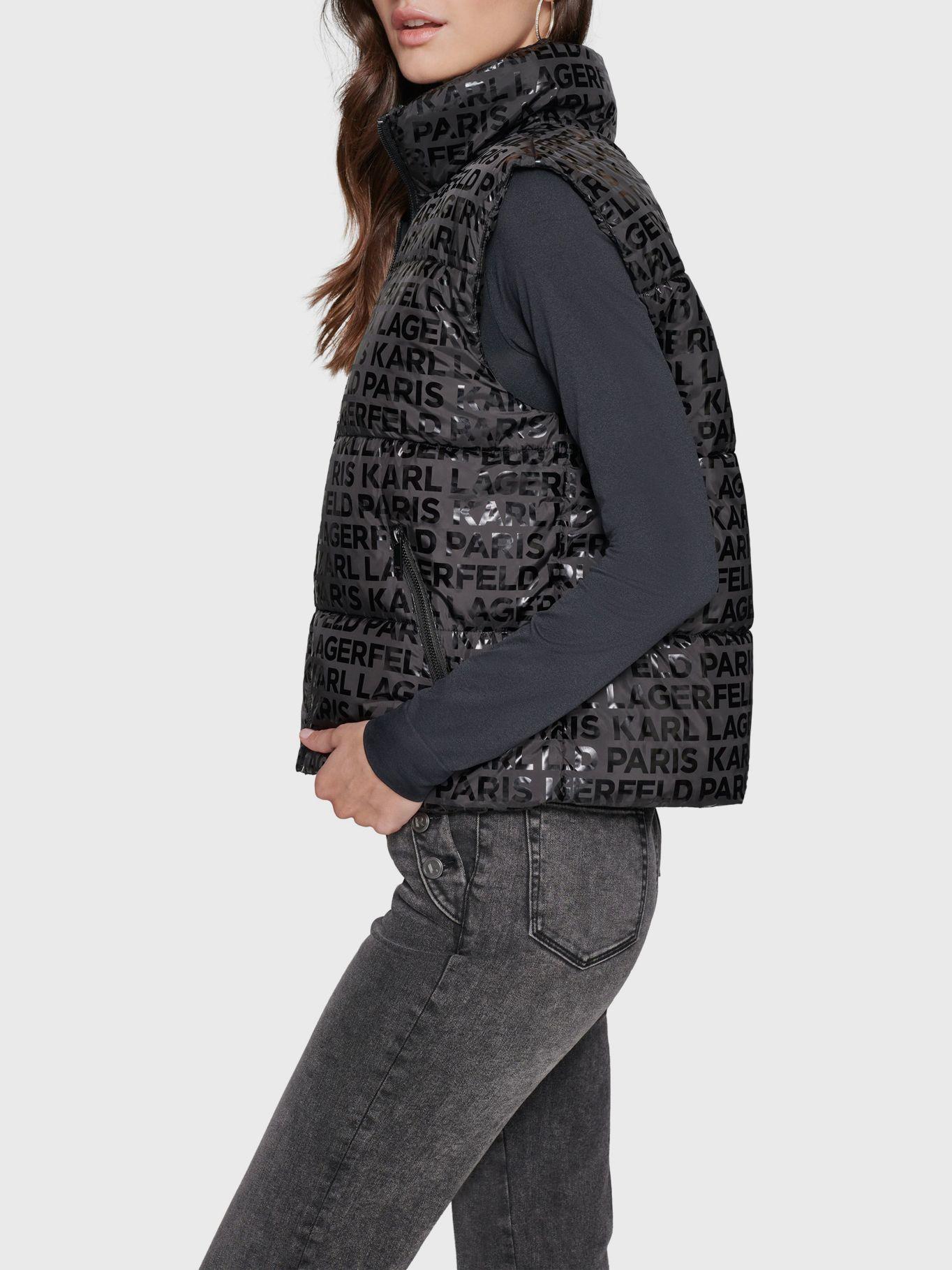 Chaleco acolchado con logo tonal-2