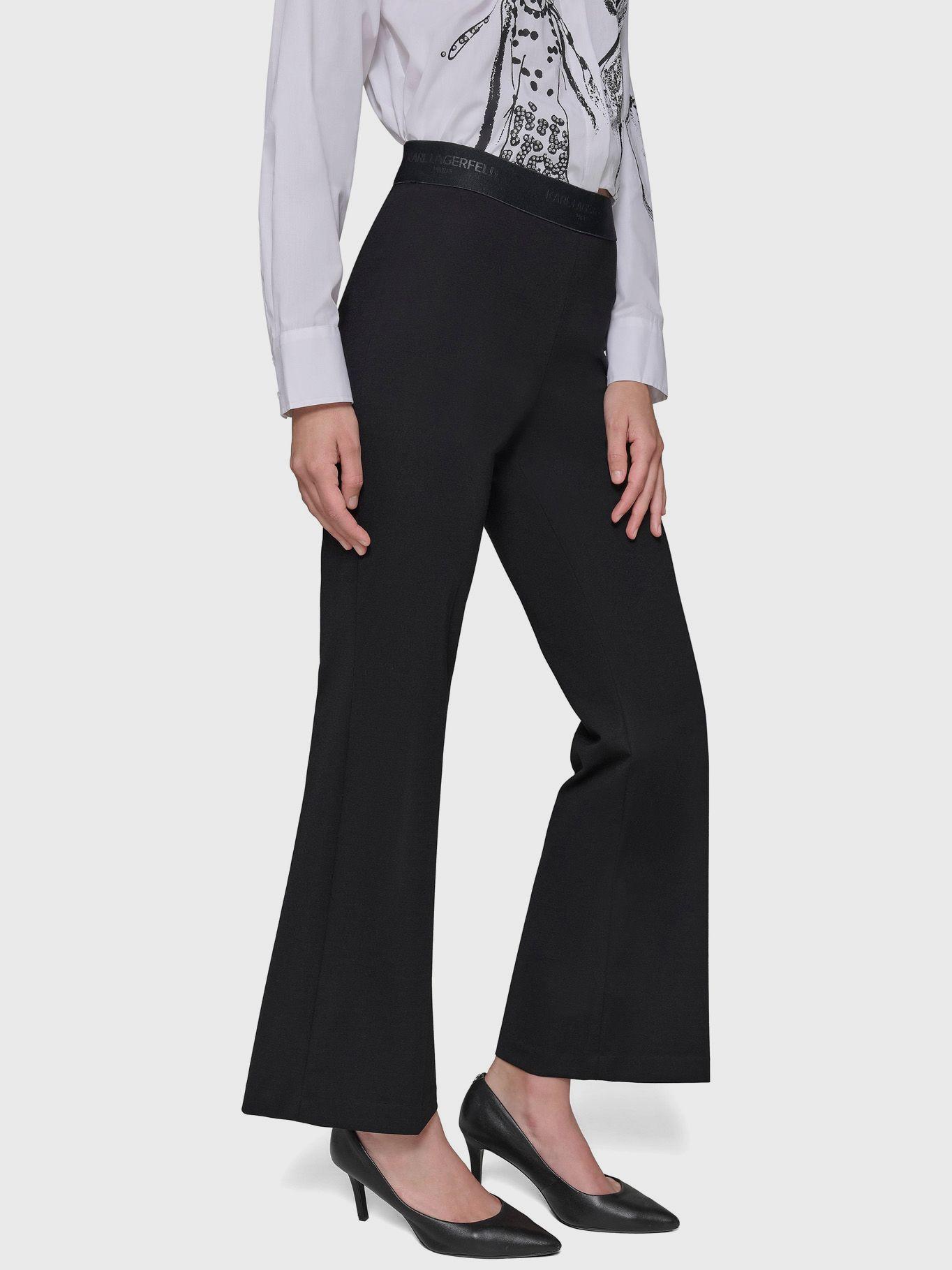 Pantalón bootleg Negro Karl Lagerfeld-3