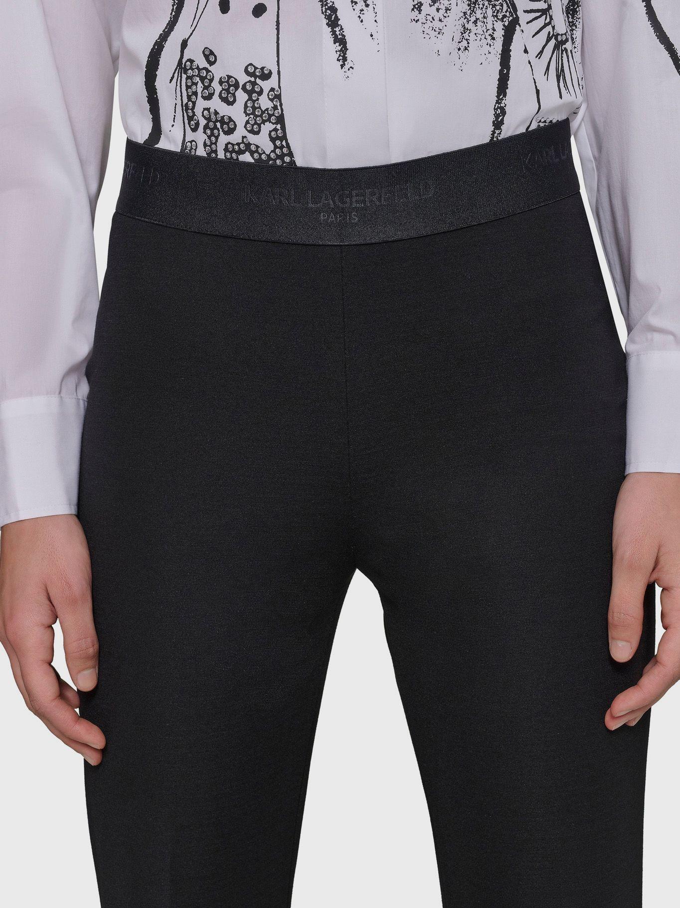 Pantalón bootleg Negro Karl Lagerfeld-5