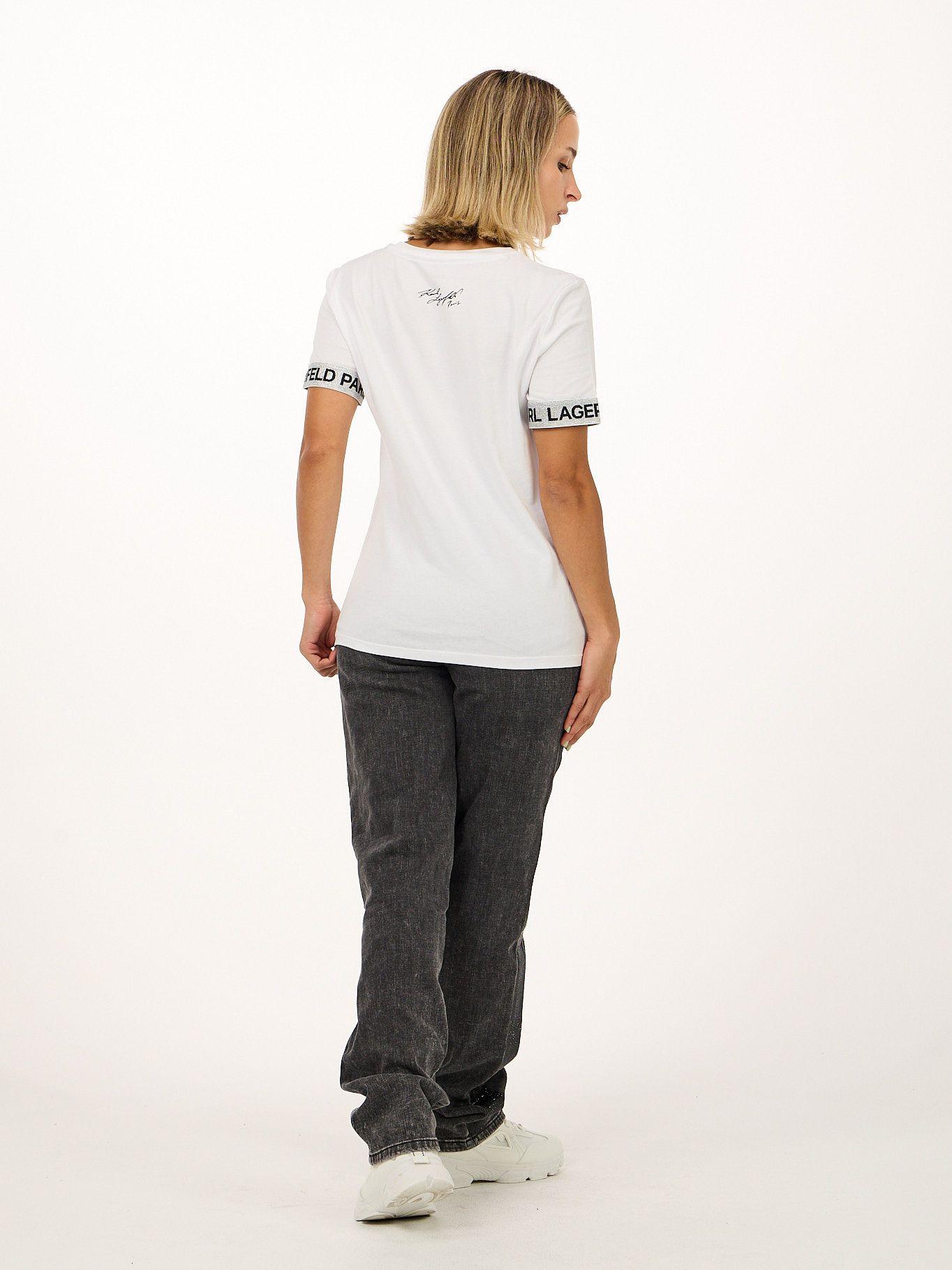 Polera estampado Choupette Blanco Karl Lagerfeld-2