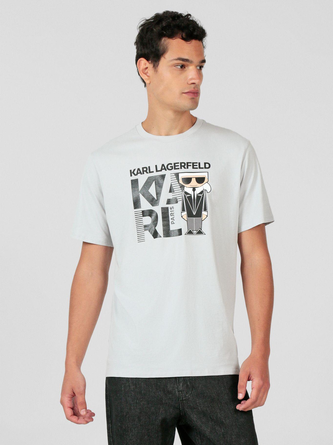 Polera con logo gráfico Karl Negro Karl Lagerfeld-0