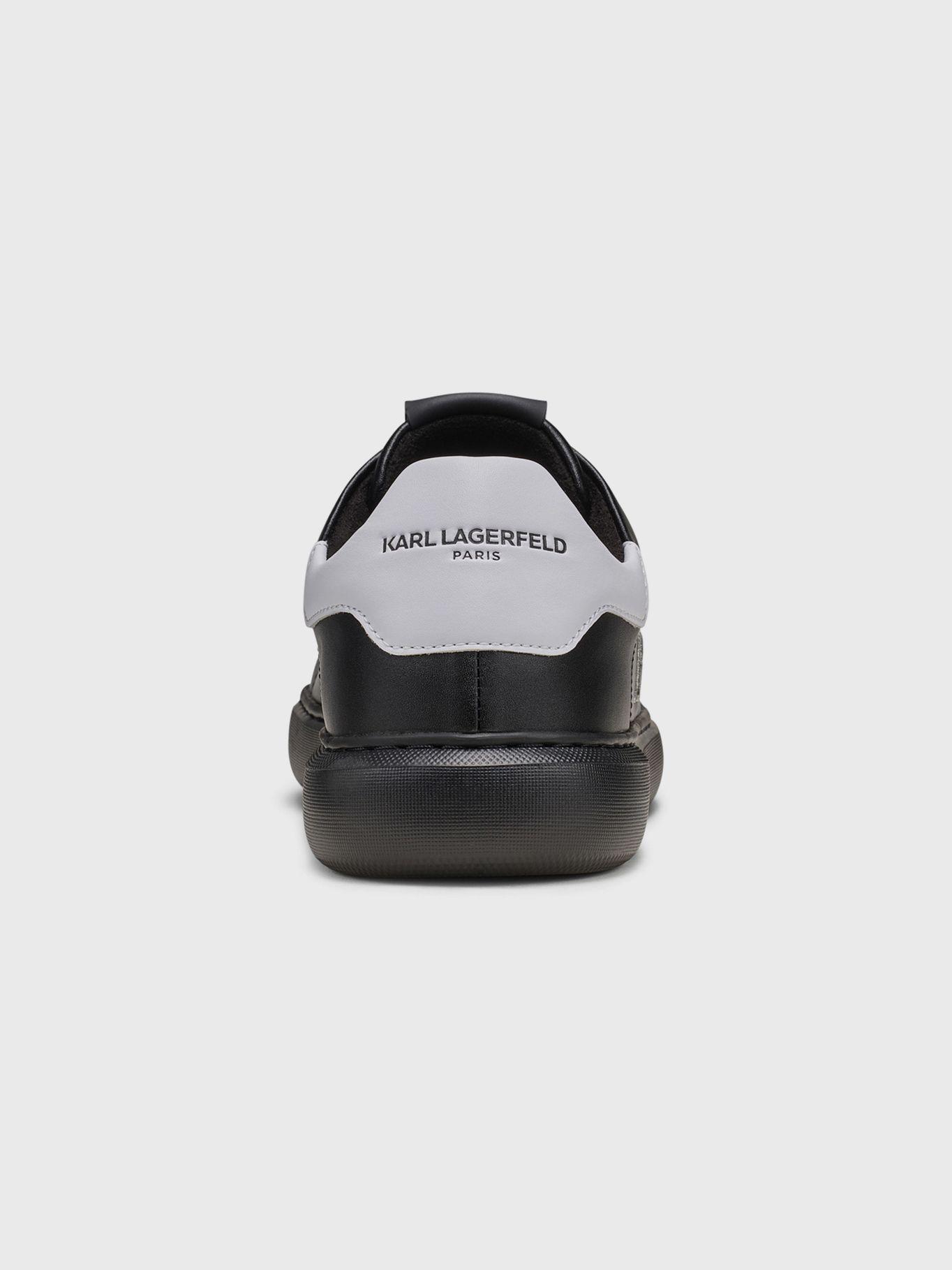 Zapatillas con perfil de KARL bordado Negra-1
