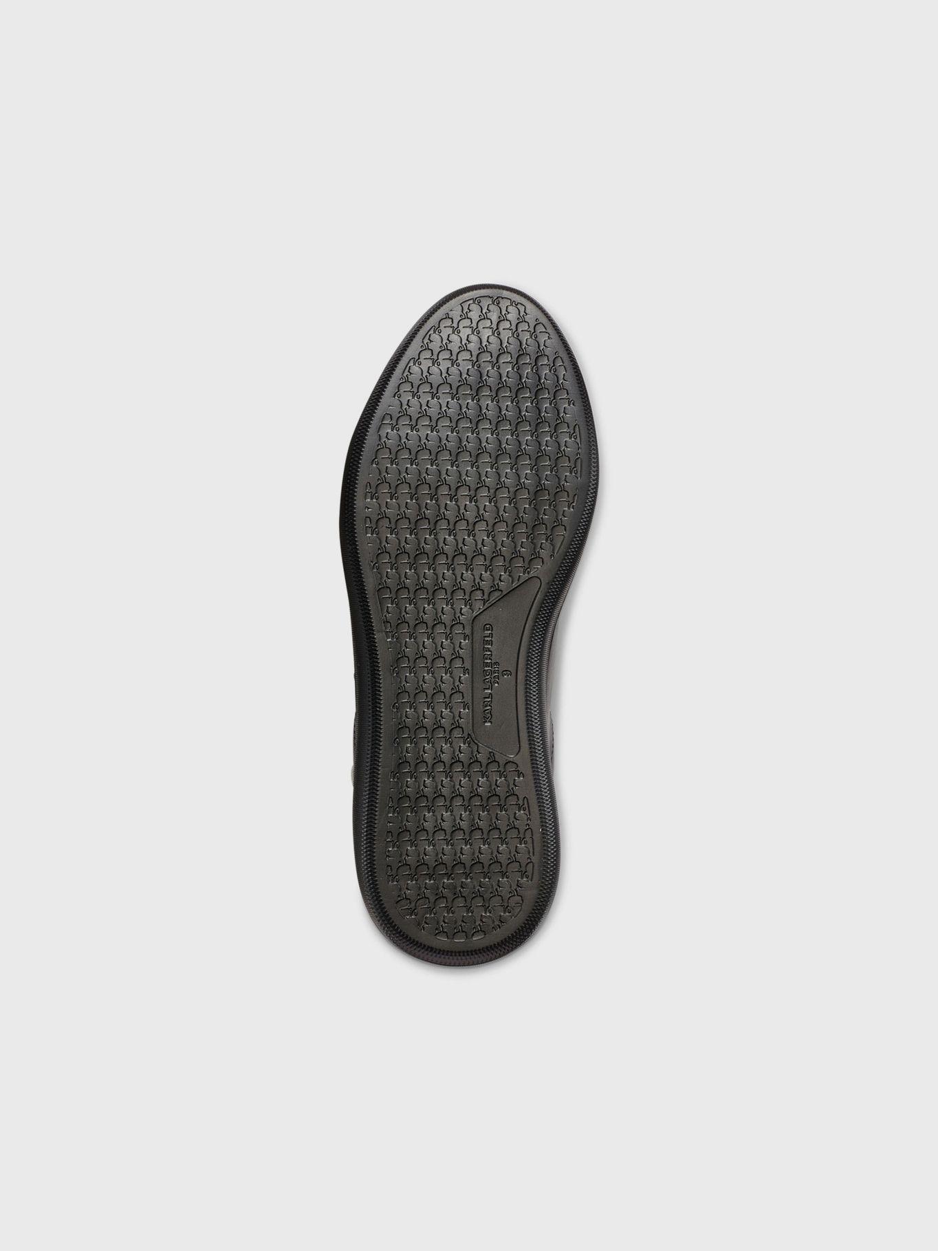 Zapatillas con perfil de KARL bordado Negra-3