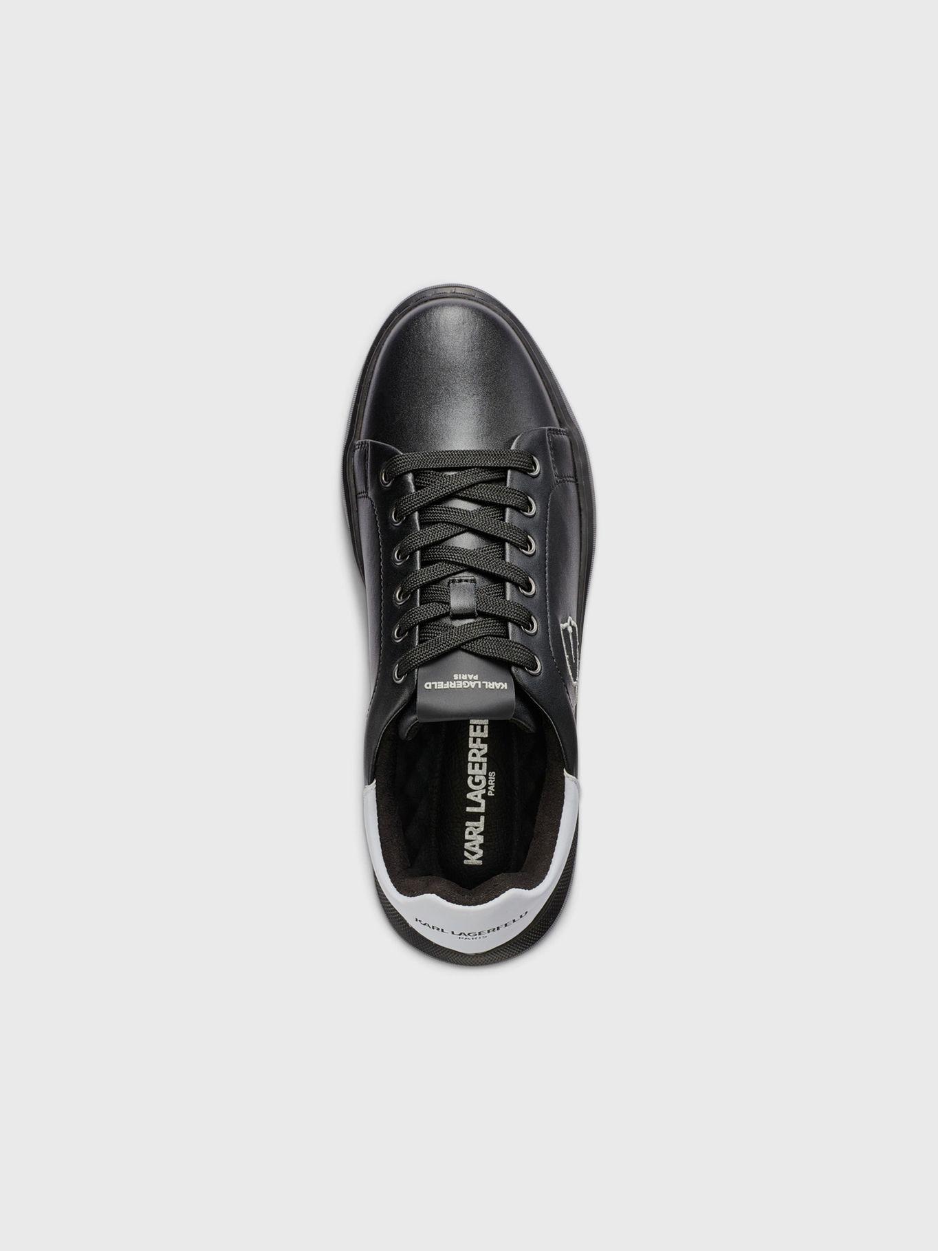 Zapatillas con perfil de KARL bordado Negra-4
