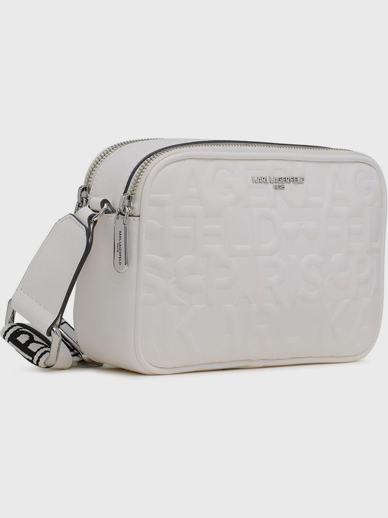 Cartera cruzada con monograma en relieve - Maybelle-3
