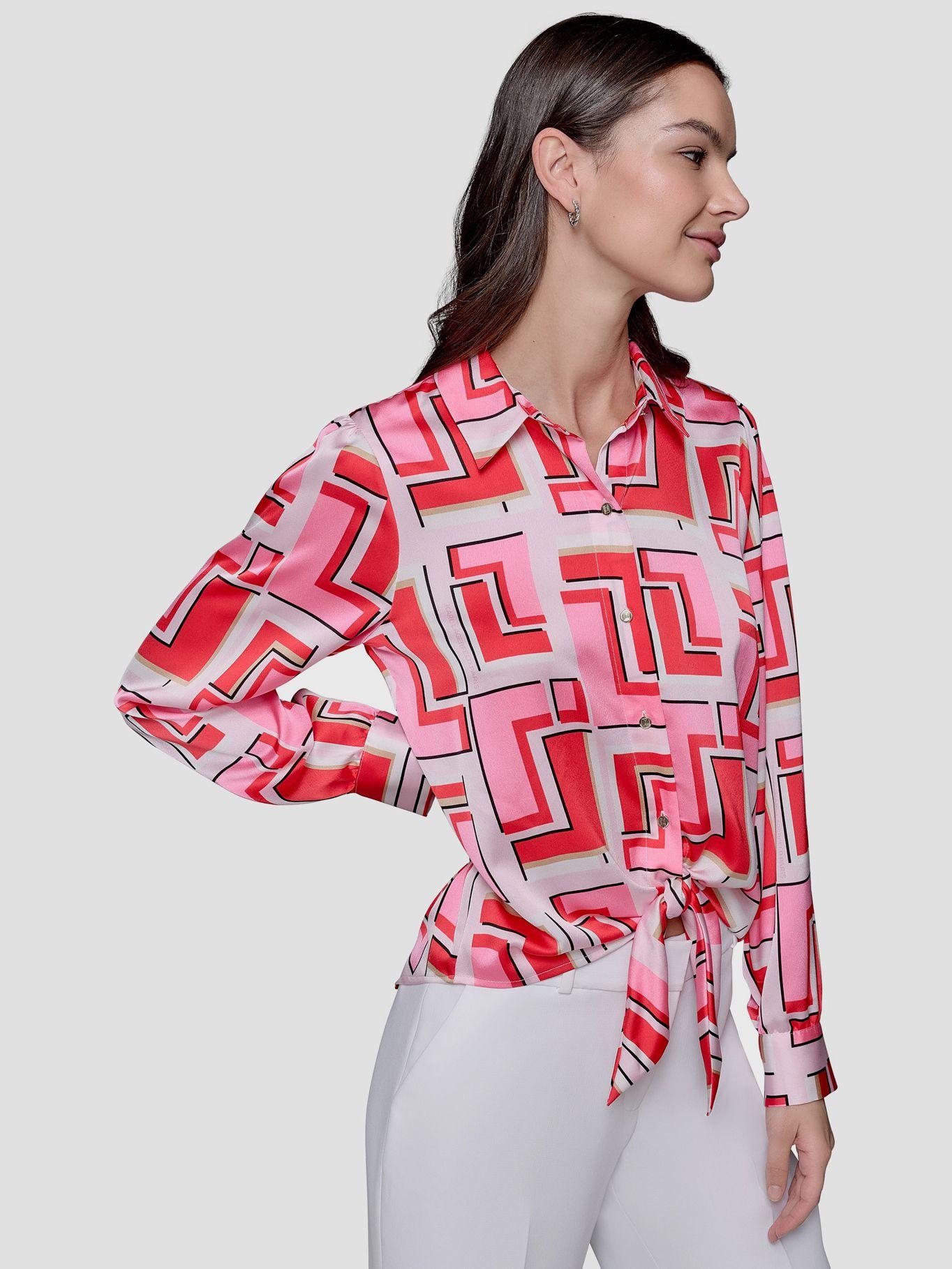 Camisa estampada con lazo Multicolor Karl Lagerfeld-4