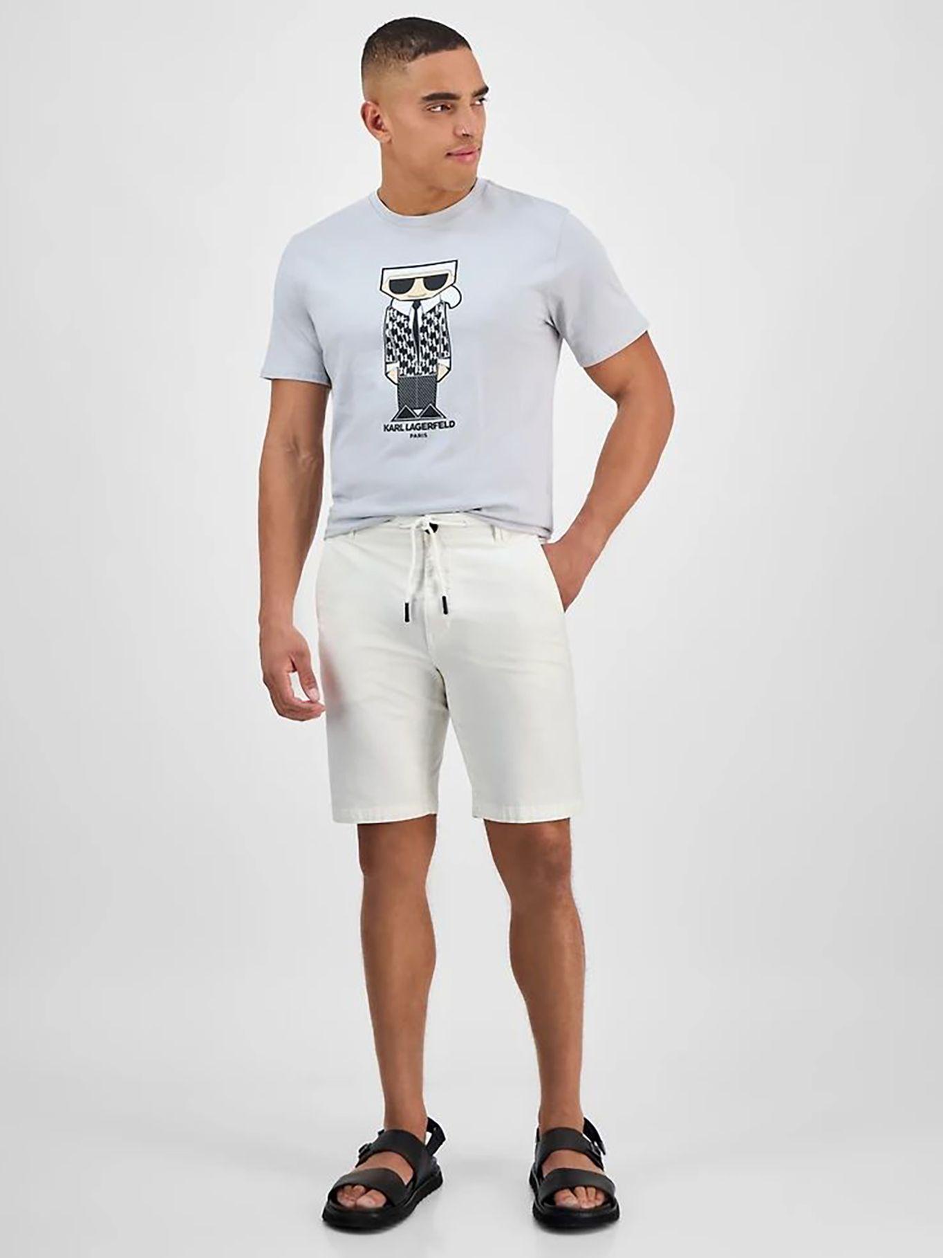 Polera estampado de Karl flat head Gris Karl Lagerfeld-0
