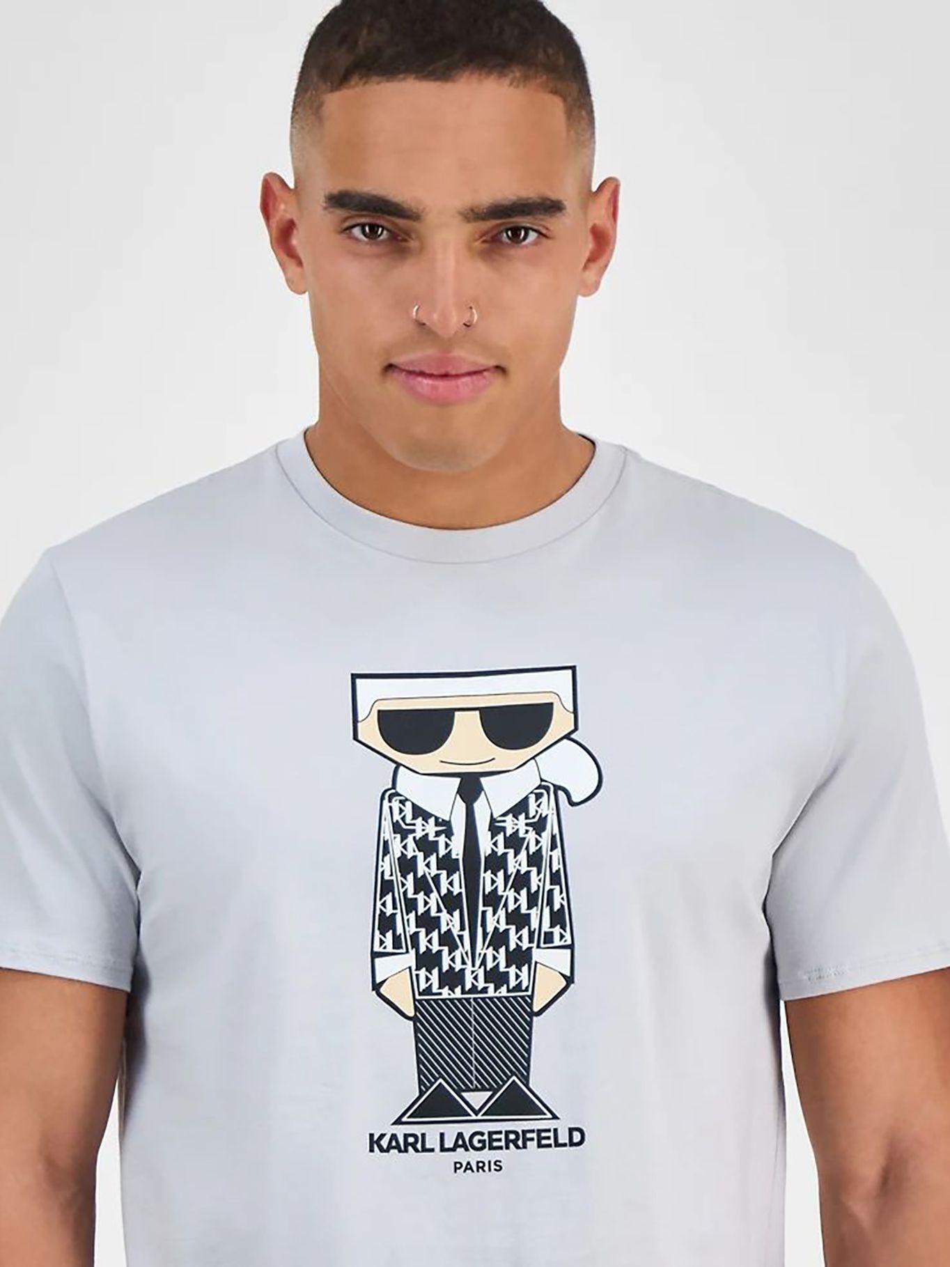 Polera estampado de Karl flat head Gris Karl Lagerfeld-2