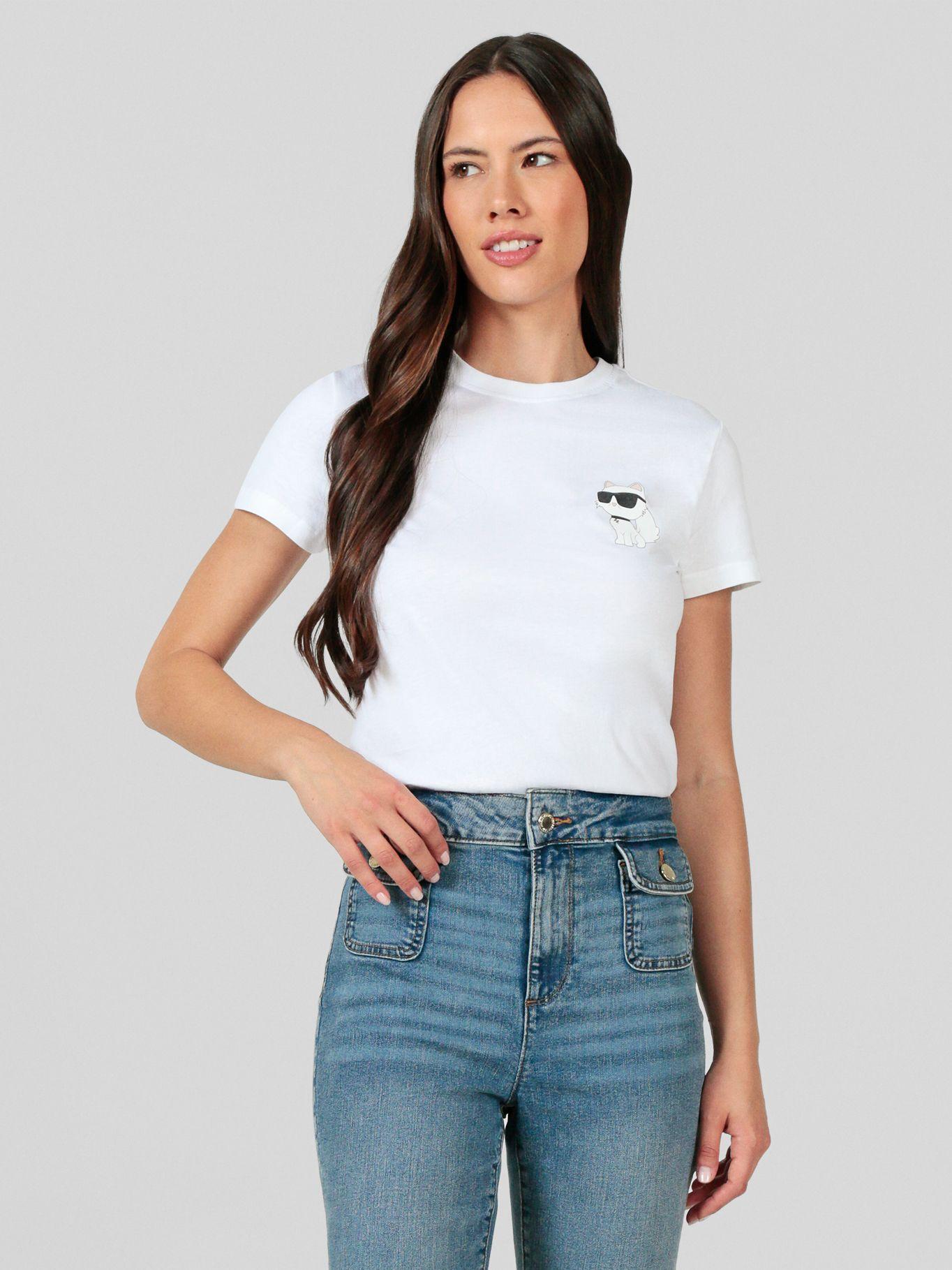 Polera ikon choupette Blanco Karl Lagerfeld-0