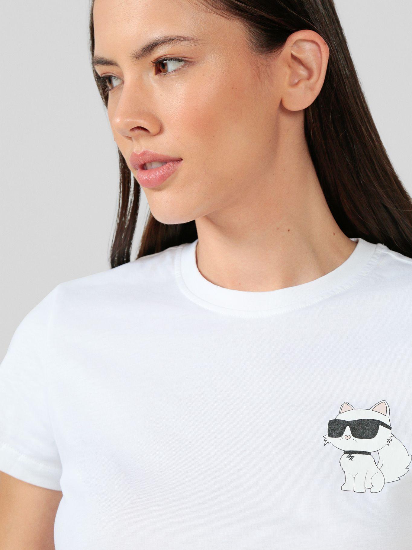 Polera ikon choupette Blanco Karl Lagerfeld-4