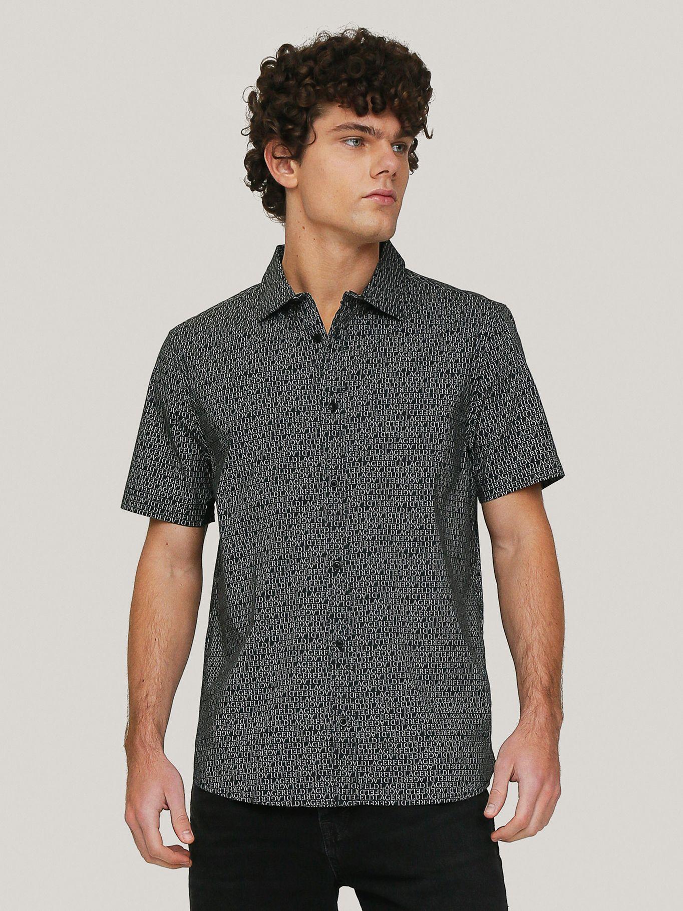 Camisa con estampado total-0